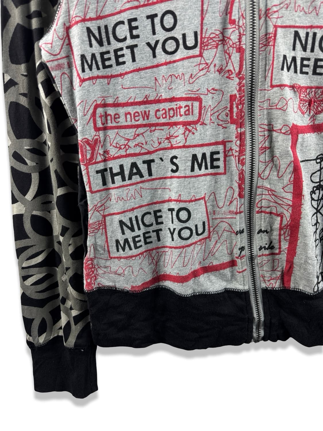 JPN 키치 스케치 그래픽 후드집업2719 상품이미지4