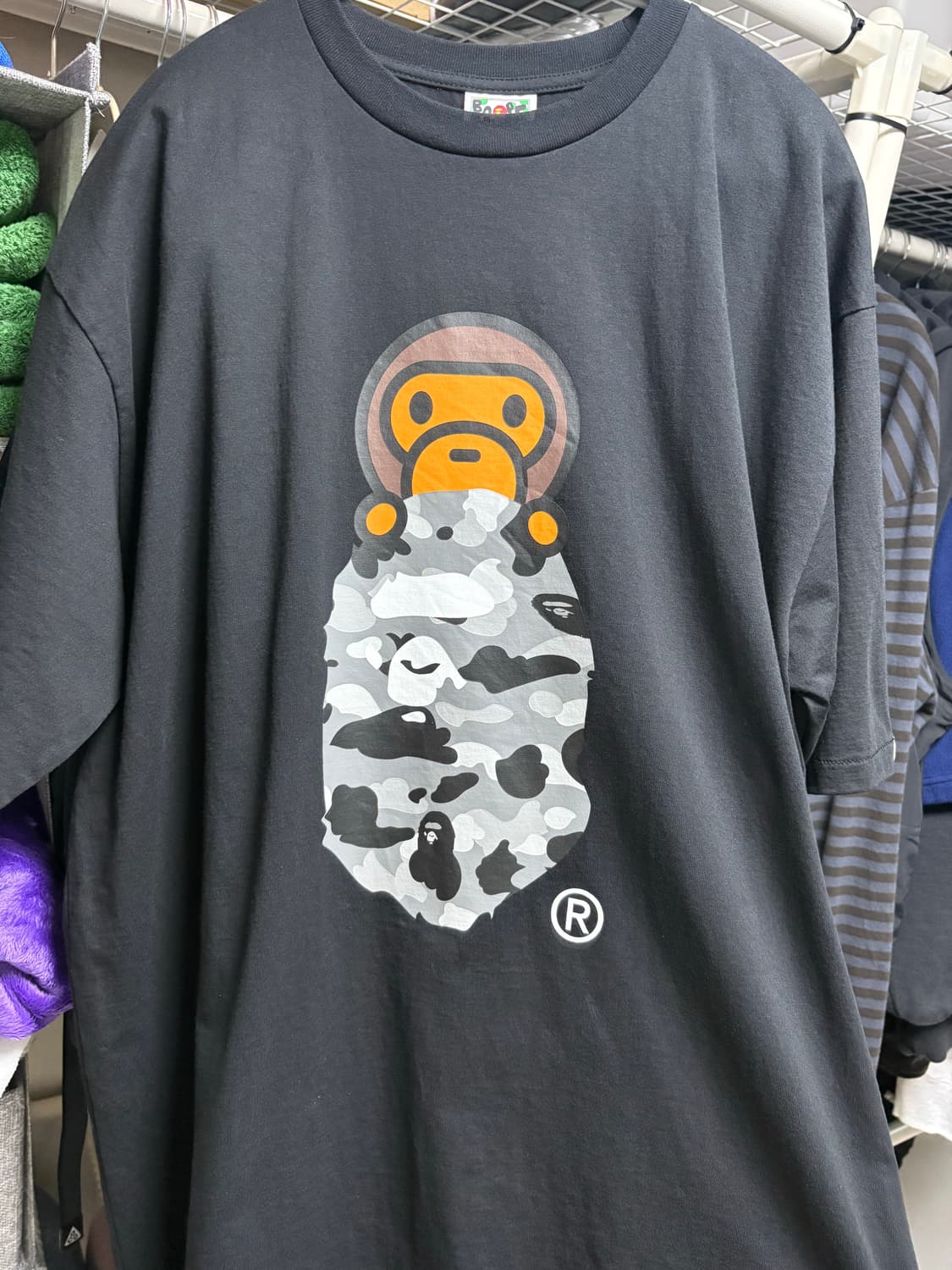 베이프 마일로 티셔츠 블랙 3XL 상품이미지1