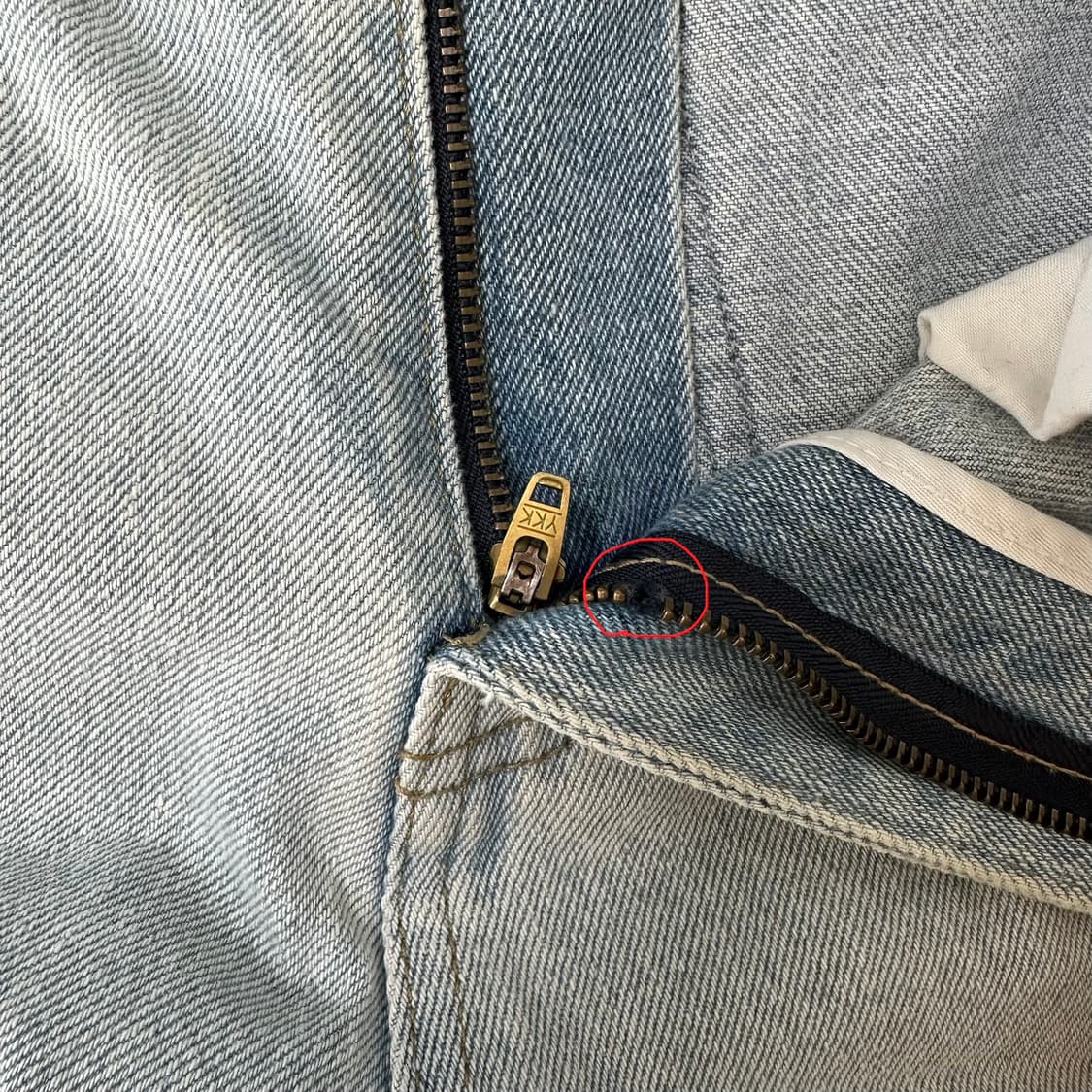 실사) 페일제이드 사이드 인시전 하이웨스트 데님 아이스불루 상품이미지3