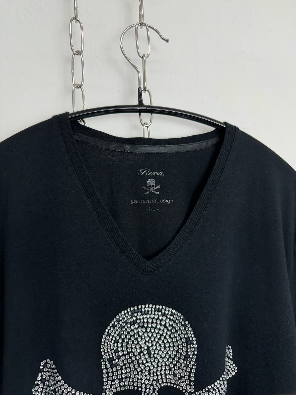 Roen × semanticdesign Rhinestone Skull V 상품이미지5