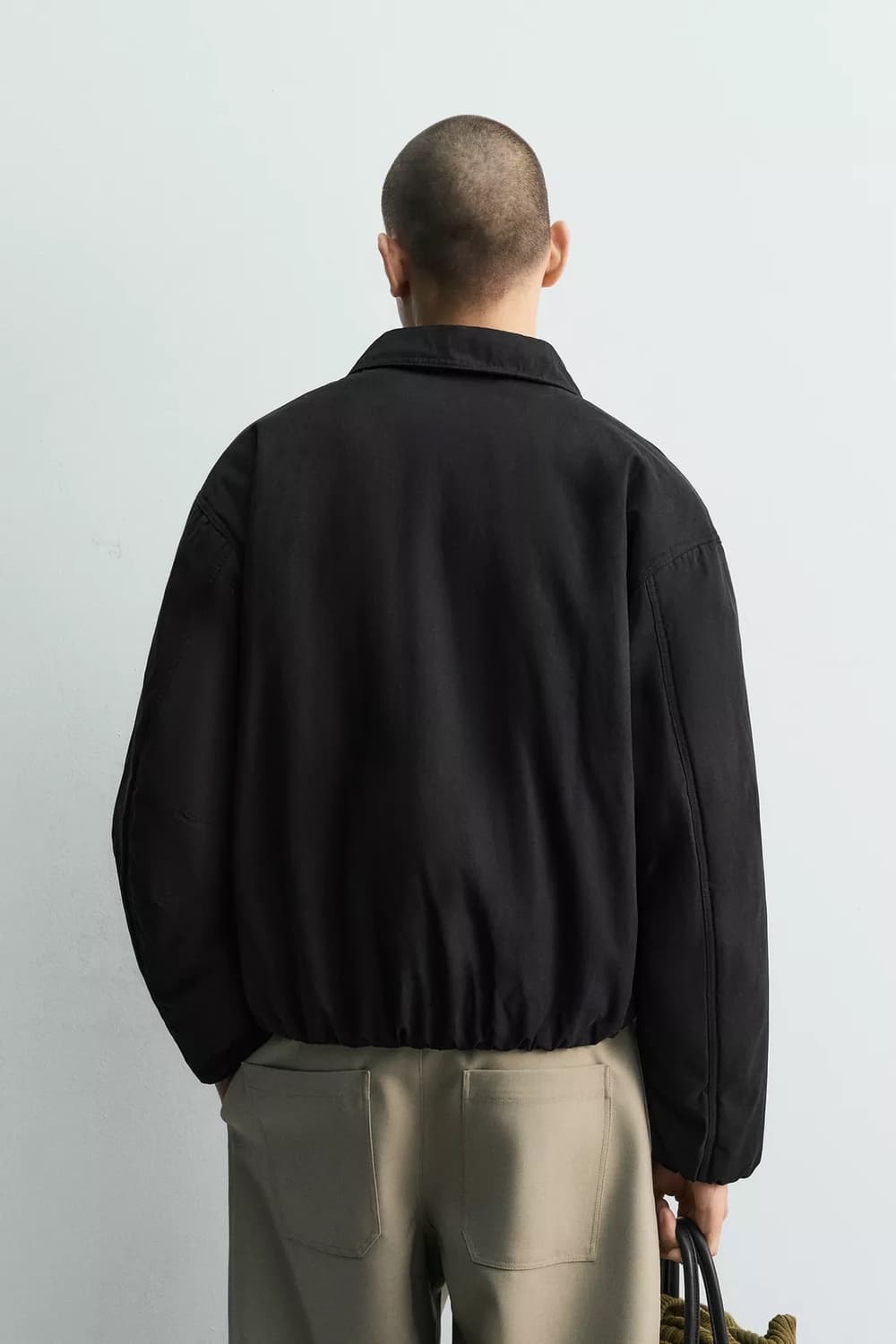 자라 스트럭처 블루종 봄버 자켓 상품이미지2