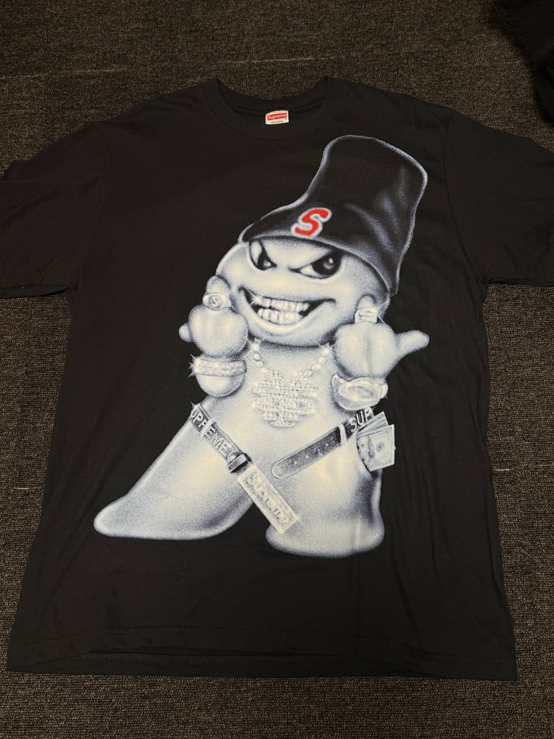 [M] 슈프림 스노우맨 티셔츠 블랙 - 25FW 상품이미지1