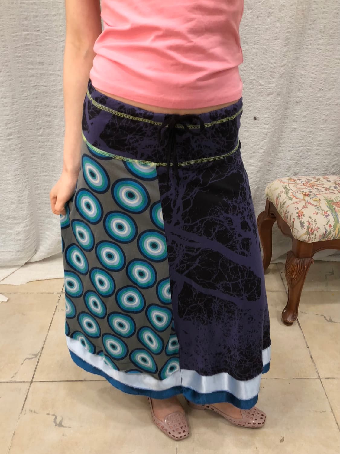 Patterns string skirt 상품이미지2