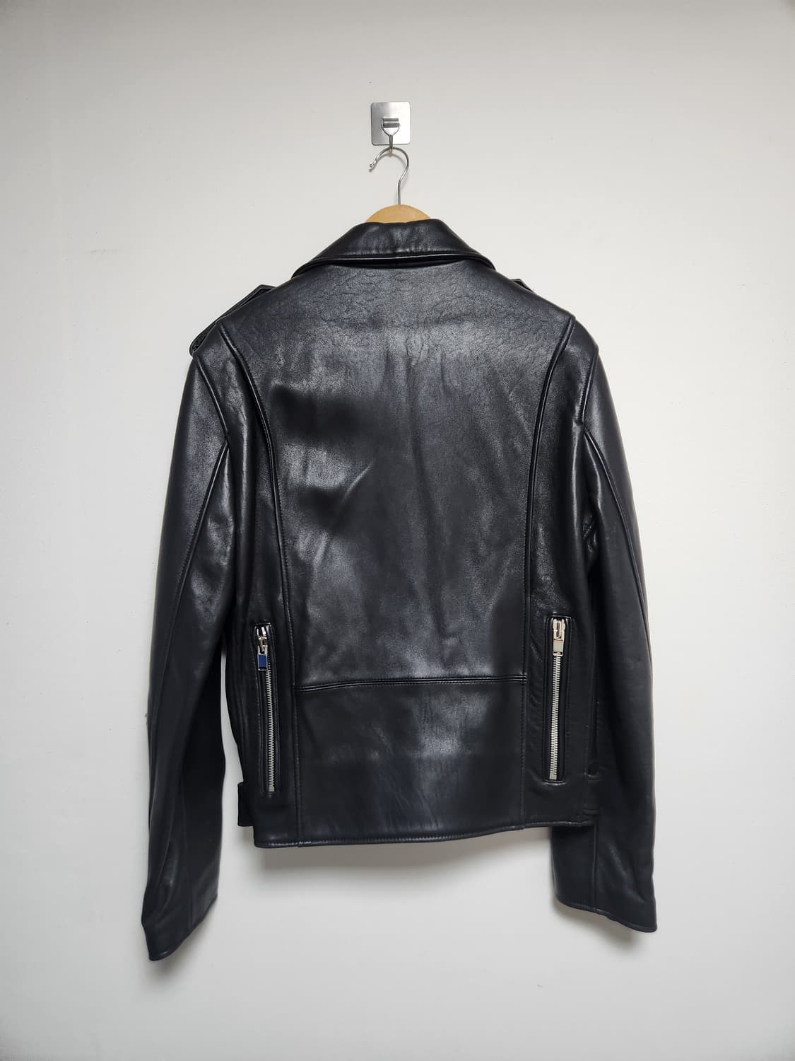 이탈리안레더 블랙 라이더 자켓  XL - J32 상품이미지2