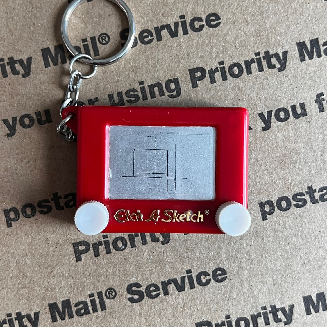 90s vtg Etch A Sketch Keyring 상품이미지2