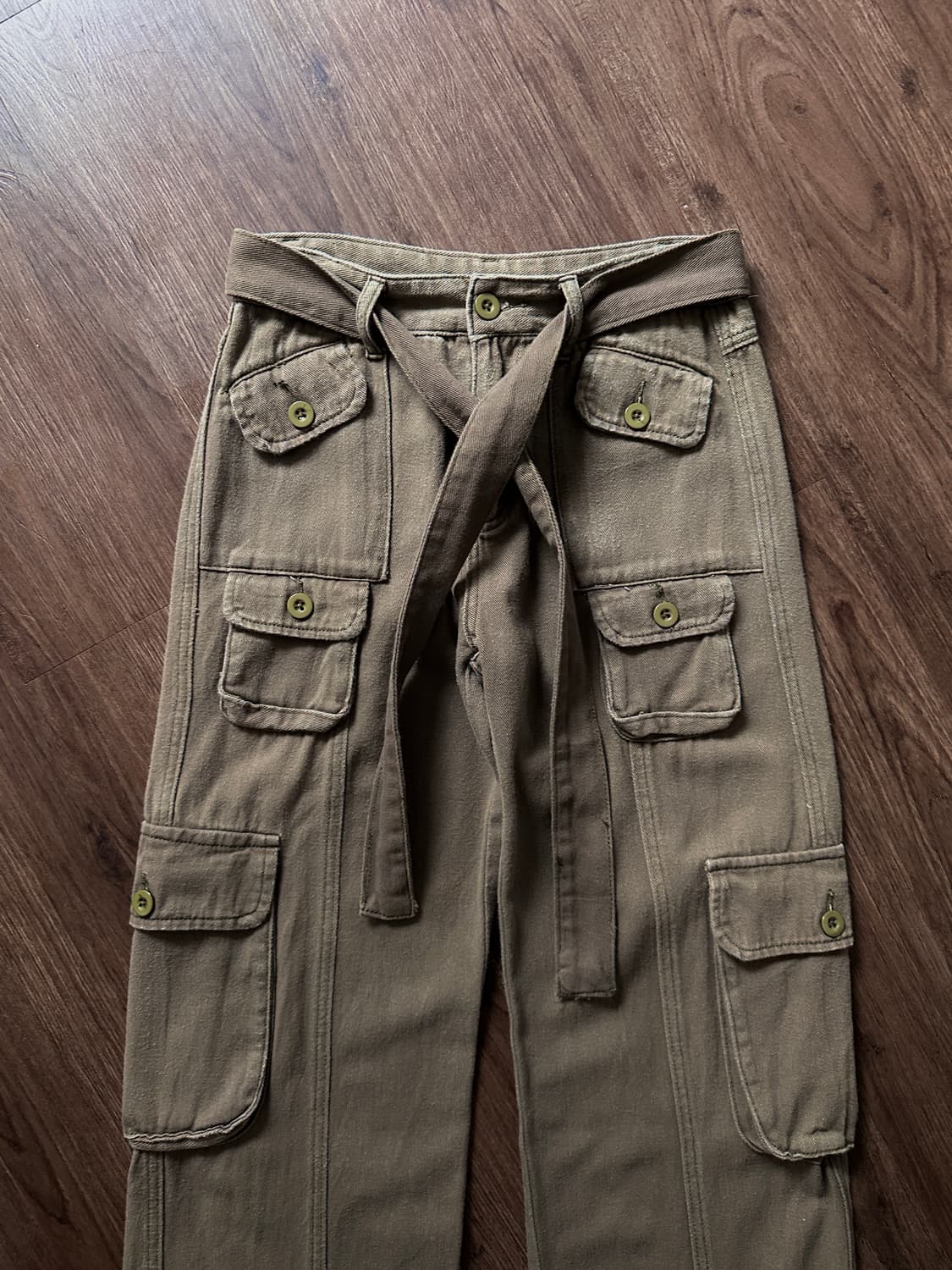 Shinne 스트랩 벨트 카고 스트레이트 팬츠 상품이미지9