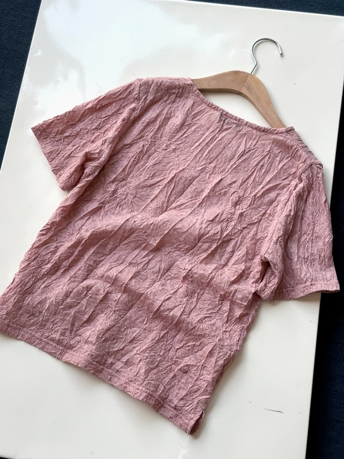 Irregular pattern wrinkled top 상품이미지6