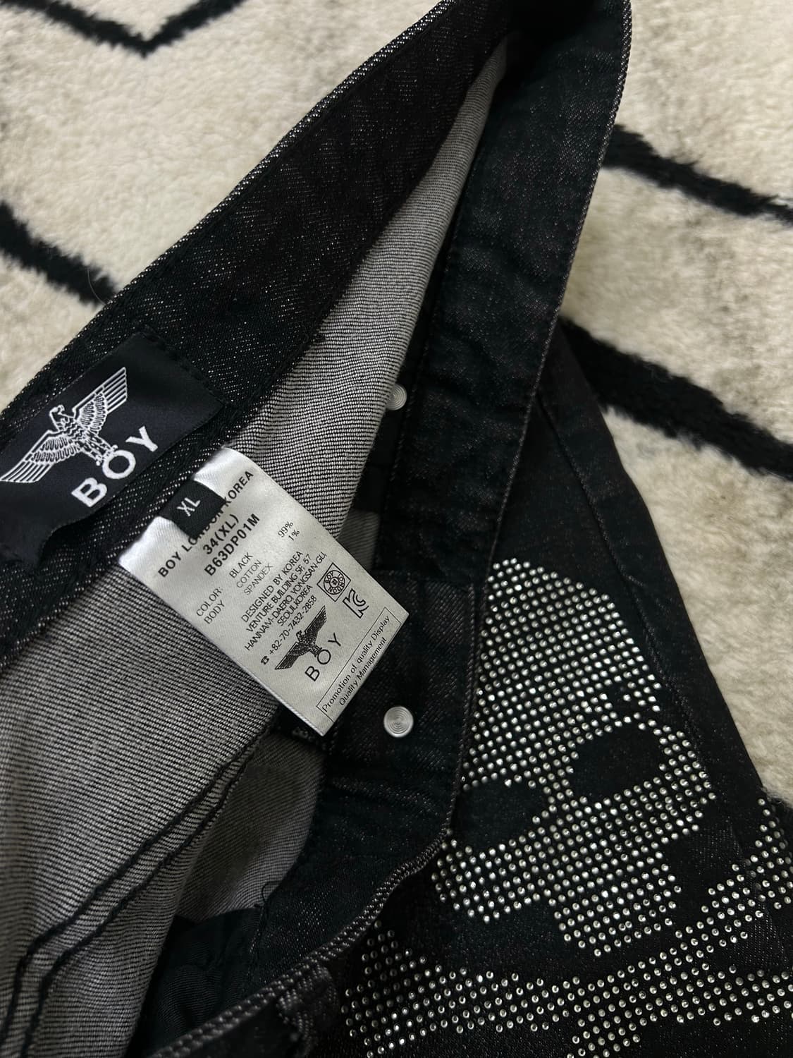 [34]Boy London 스컬 슬림핏 데님/흑청/스판 상품이미지5