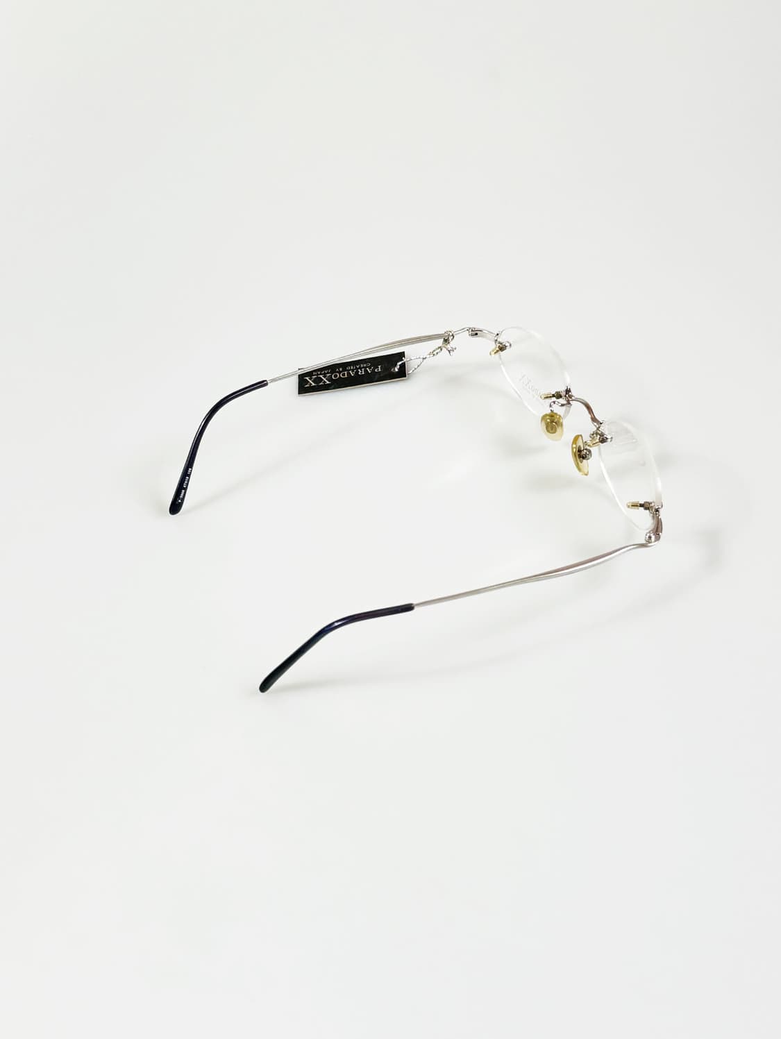 PARADOX XX 실버 메탈 무테 오벌 프레임 빈티지 안경 상품이미지4