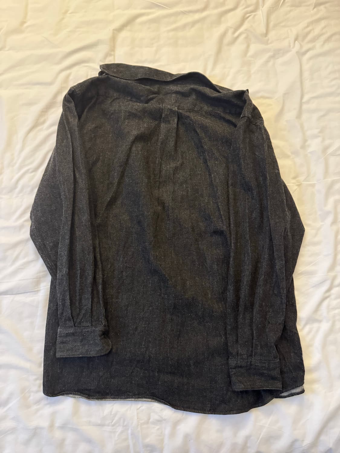 4사이즈] comoli 22AW 데님 셔츠 블랙 (A03-02002) 상품이미지3