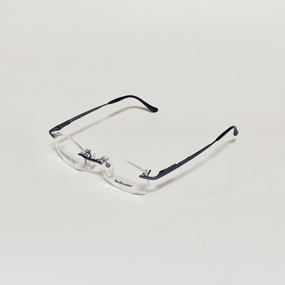 919 데드스탁 무테 슬림 라운드 오벌 초경량 블루 빈티지 픽키안경 상품이미지3