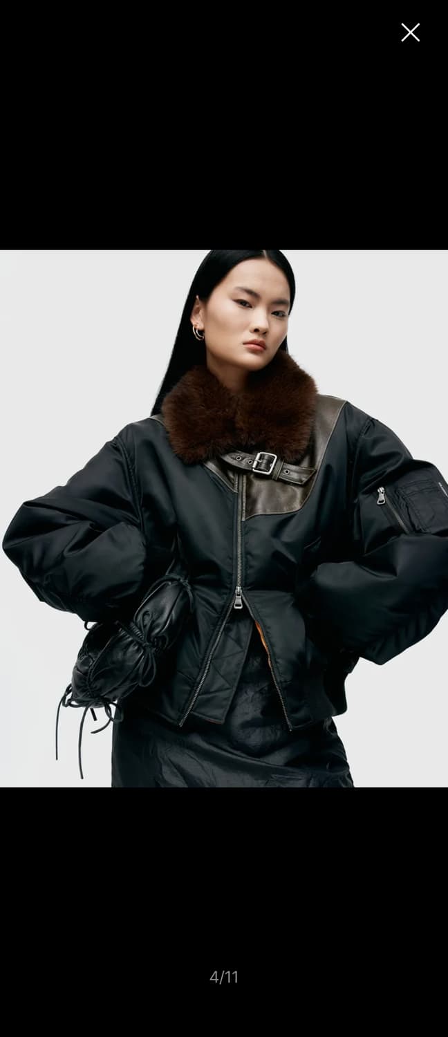 앤더슨벨 퍼 붐버자켓 / fur  ma-1 bomber 상품이미지4