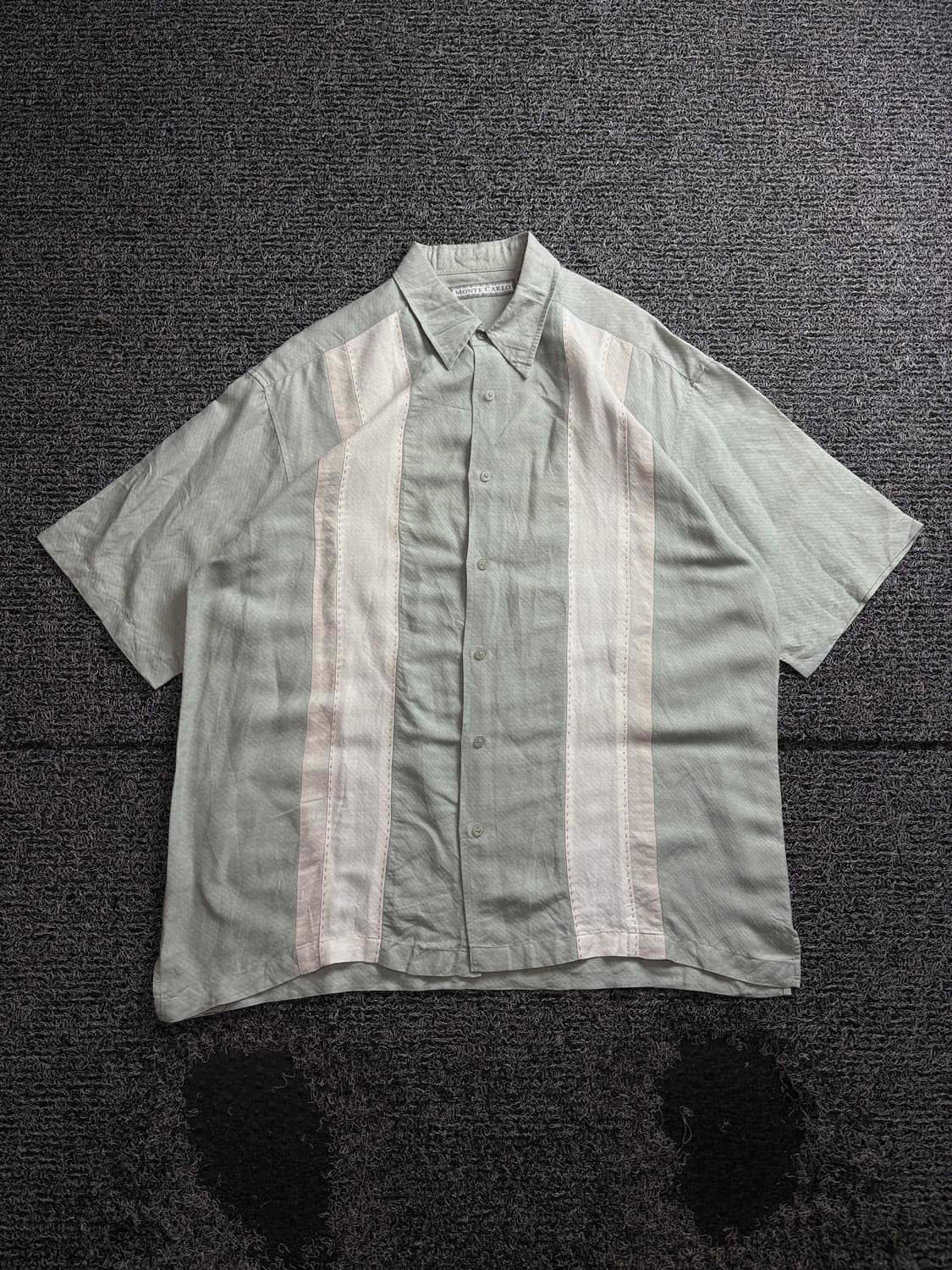 Carlo 빈티지 실키 쿠바 패턴 셔츠 3809 상품이미지2