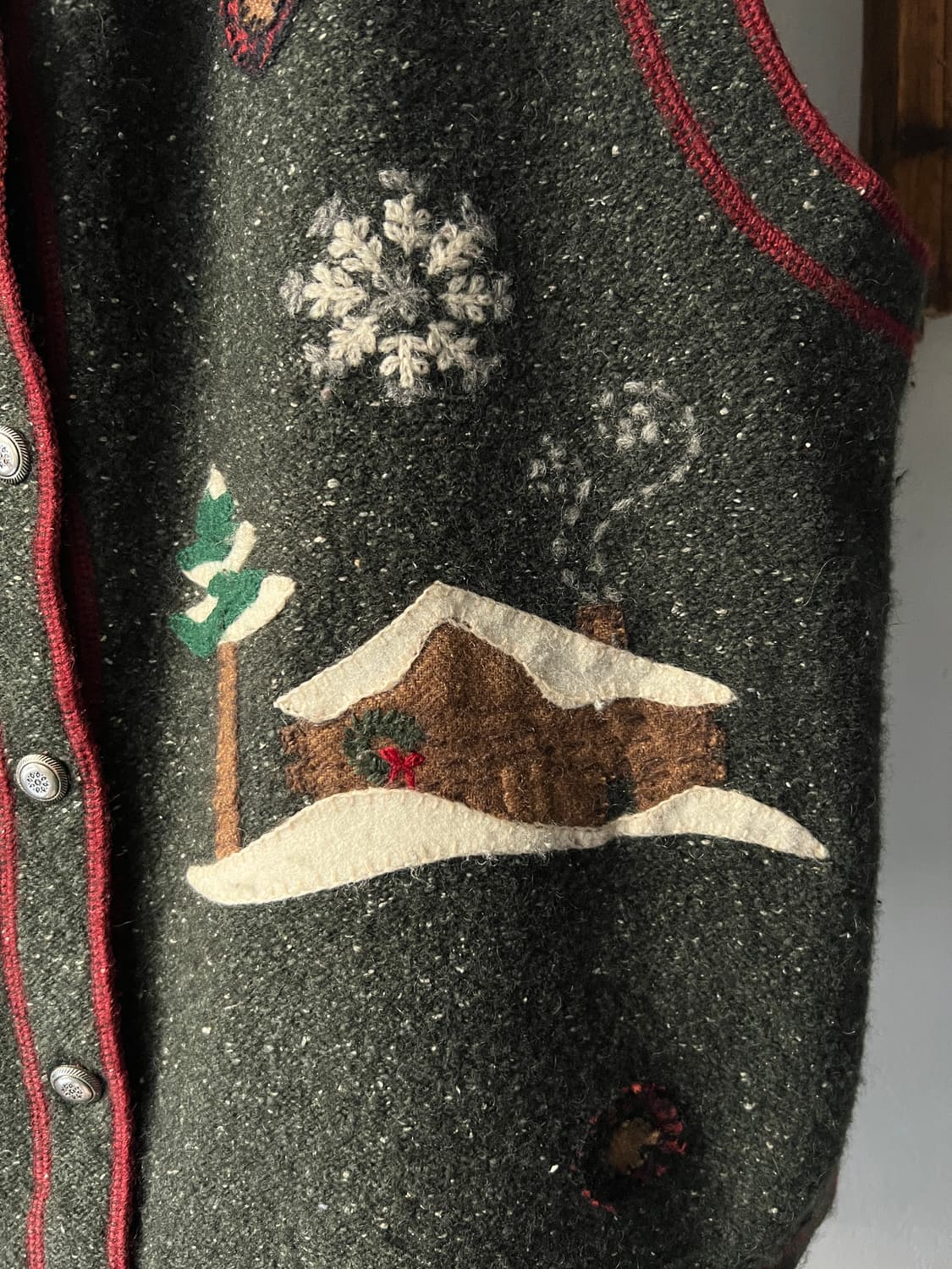 [M]Woolrich USA 울리치 스노우빌리지 니트 베스트 상품이미지4