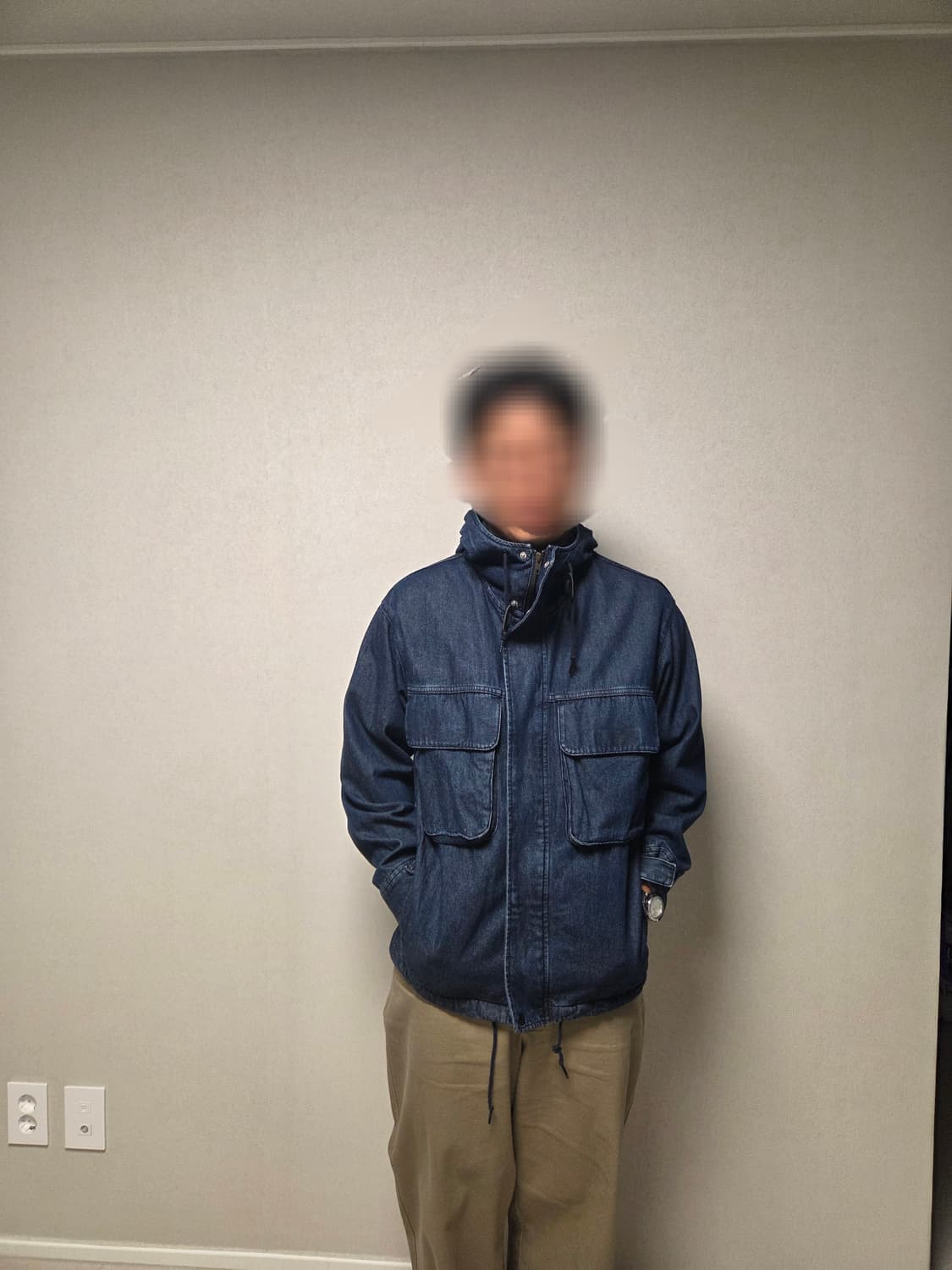 GU 데님 후드 자켓 M 상품이미지1