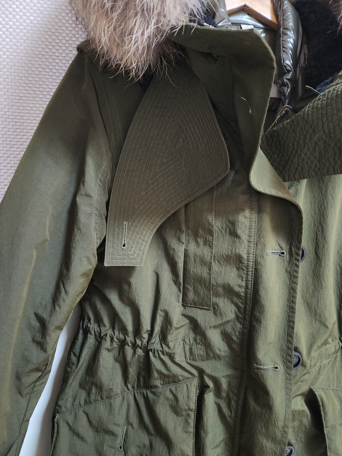 버버리 burberry Ramsford 3 in 1 라쿤퍼 다운 야상 상품이미지3