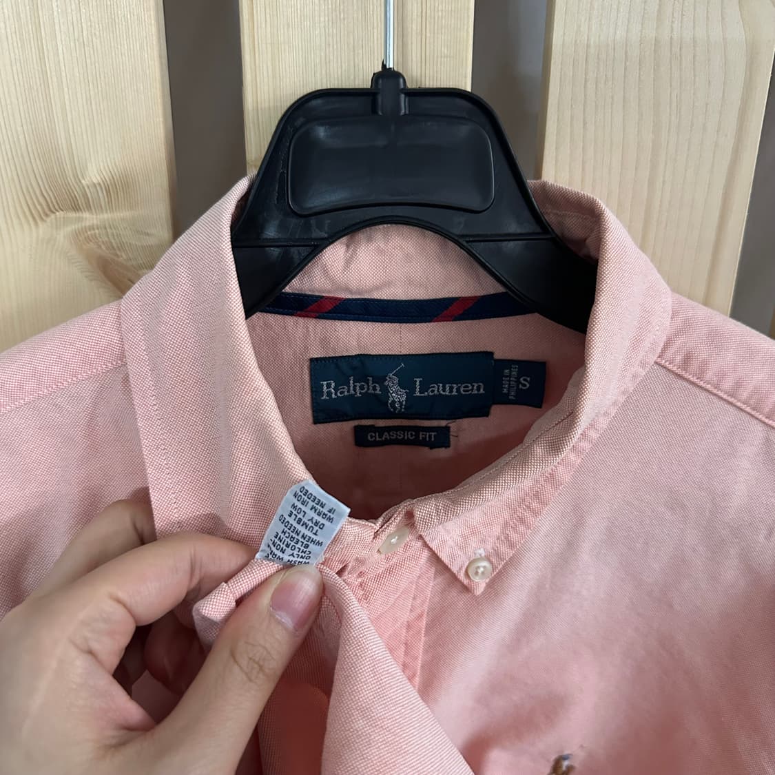 (S) 폴로 랄프로렌 핑크 셔츠 상품이미지4