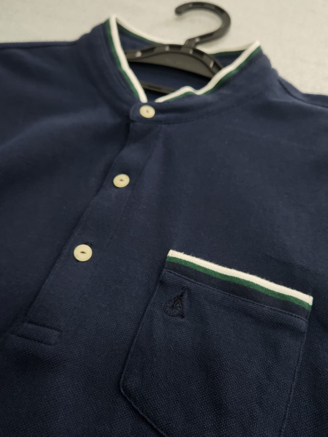 [105] 빈폴 네이비 헨리넥 긴팔 티셔츠 남성 105사이즈 상품이미지6