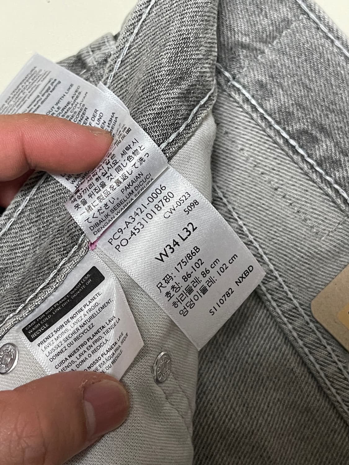 [새제품] 리바이스 실버탭 34x32 상품이미지3