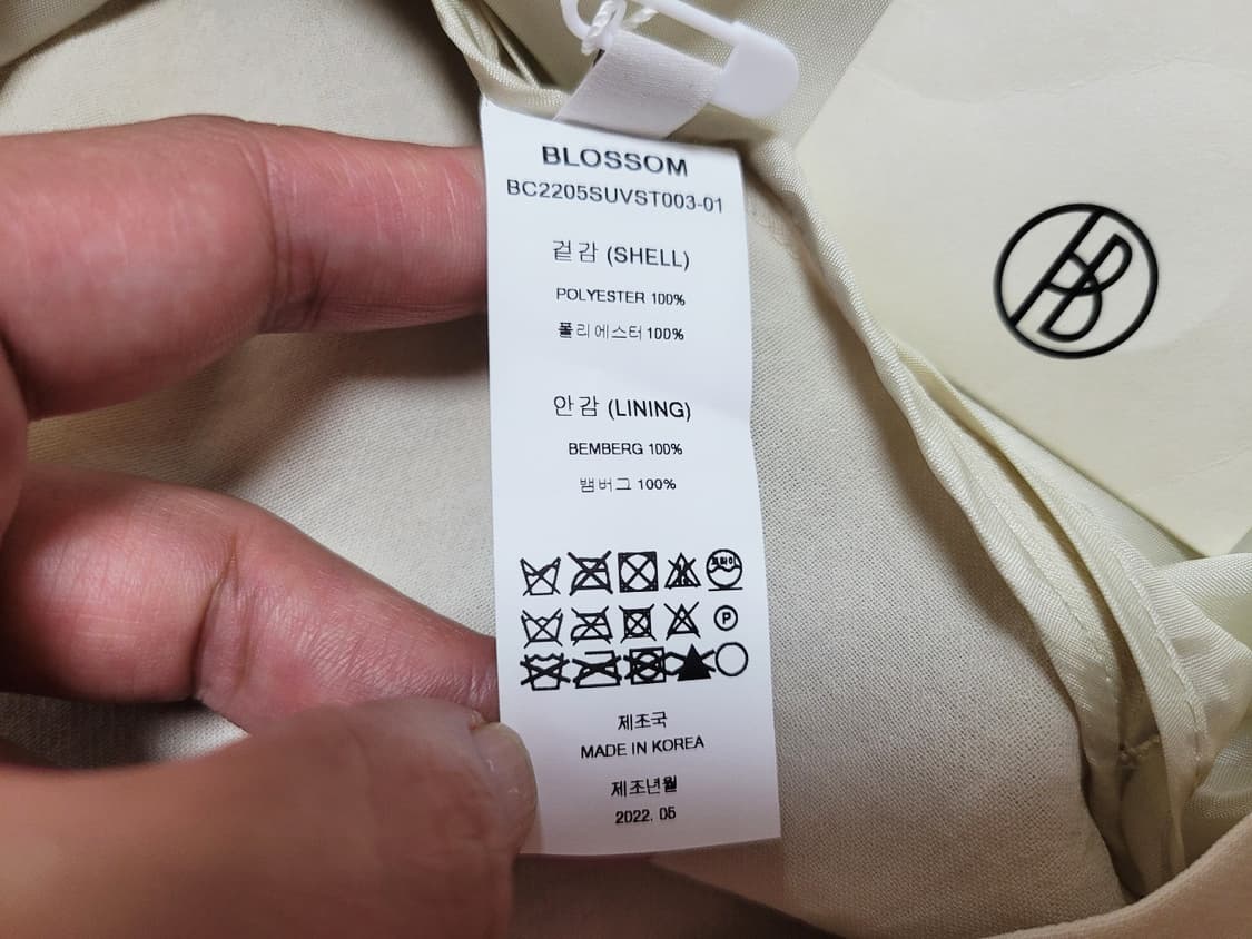 블러썸에이치컴퍼니(BLOSSOM ) 슬리브리스 자켓 55-66 상품이미지7