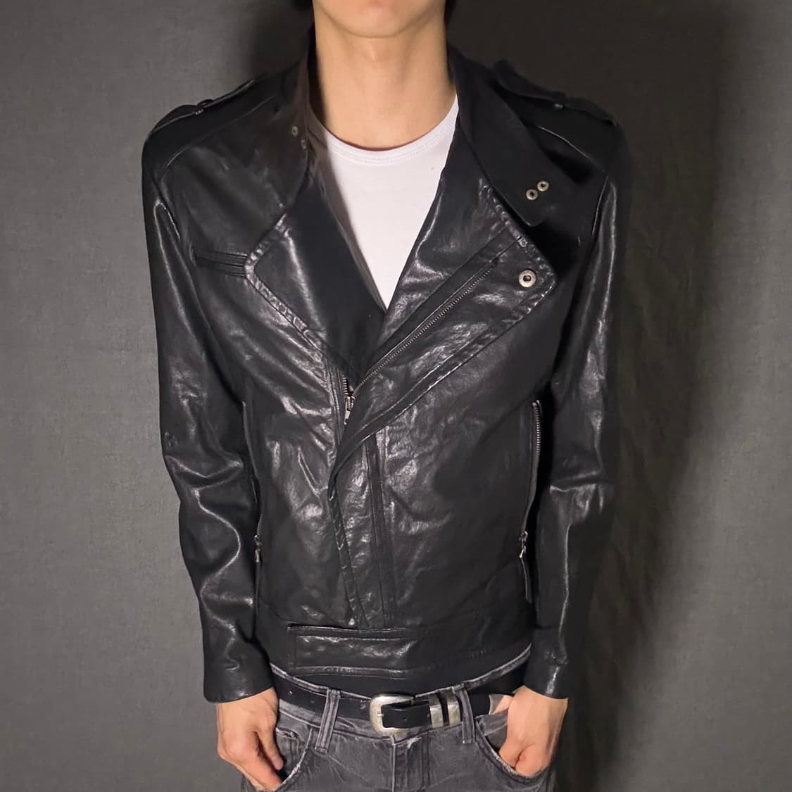 lamb skin leather jacket 상품이미지2