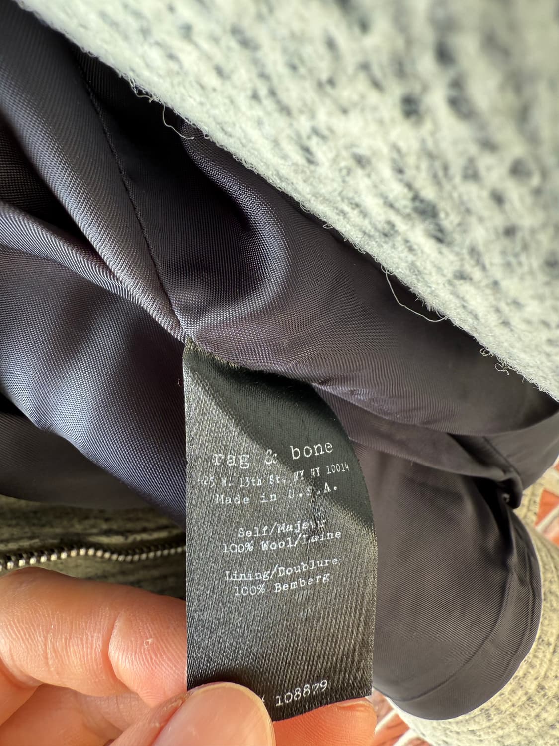 rag & bone 울 자켓 (사이즈 2) 상품이미지3