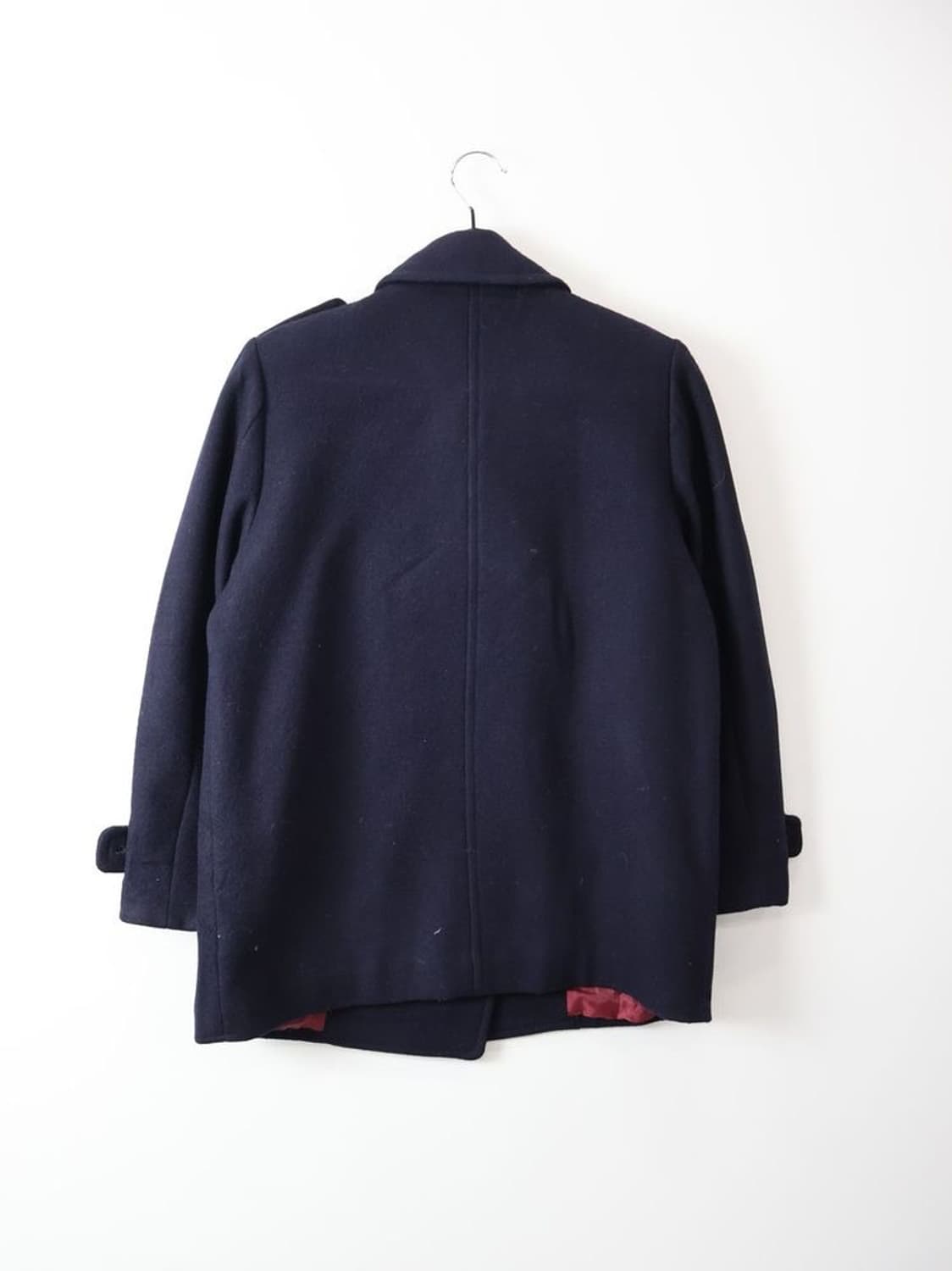 Vintage Navy Wool Pea Coat 상품이미지5