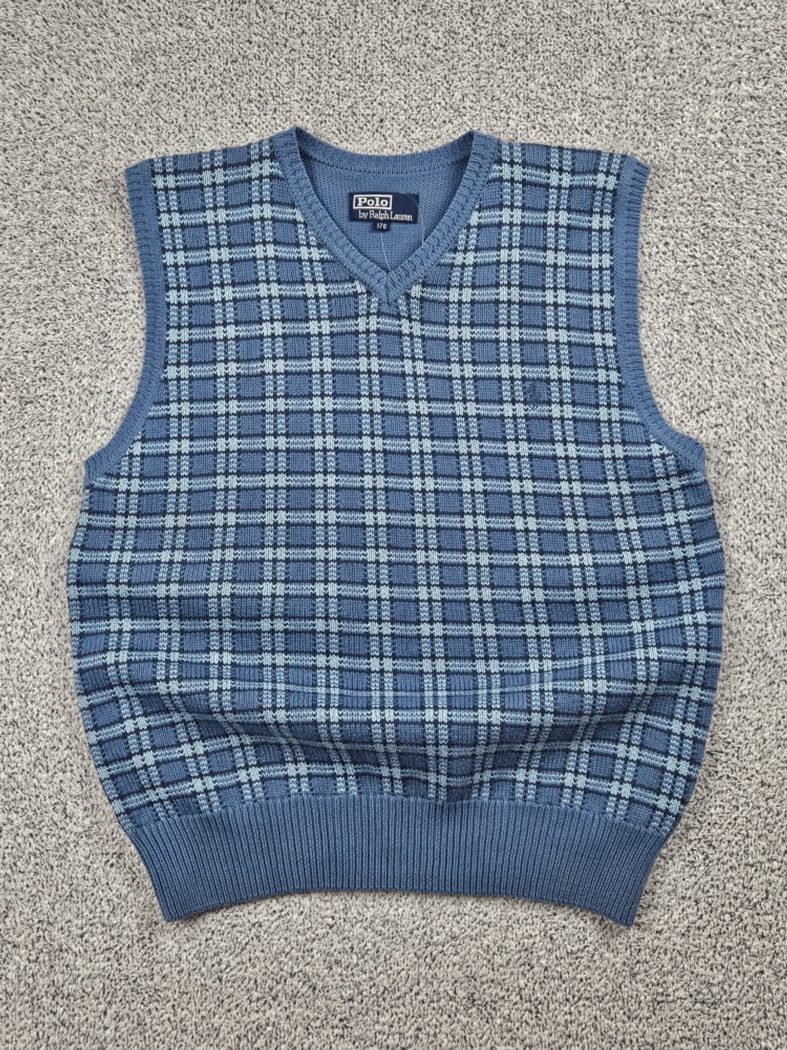 폴로랄프로렌 체크패턴 코튼 니트 베스트 (170[M~L])/ 10495 상품이미지1