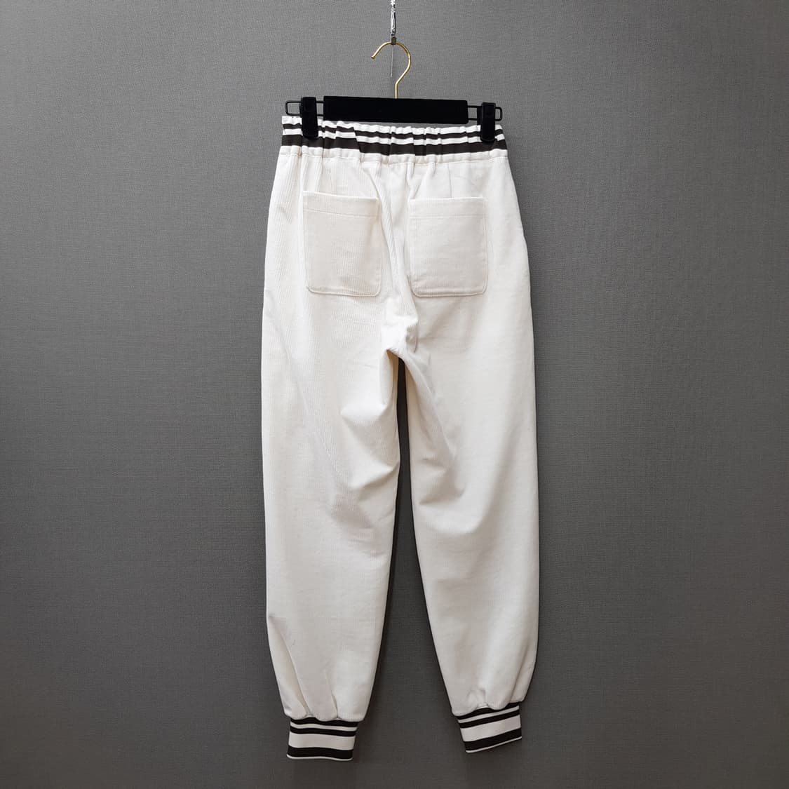 한섬 TIME 타임 2021 스트라이프 밴딩 조거 팬츠 61-90사이즈 상품이미지4