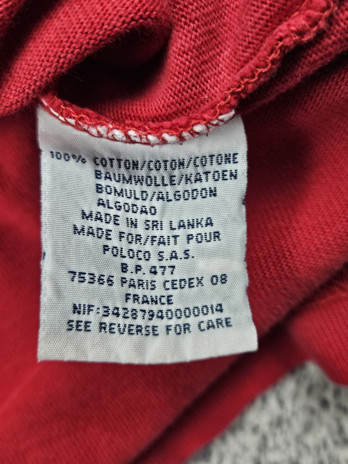 폴로랄프로렌 베이직 코튼 럭비티셔츠 ( M ) / 10358 상품이미지9