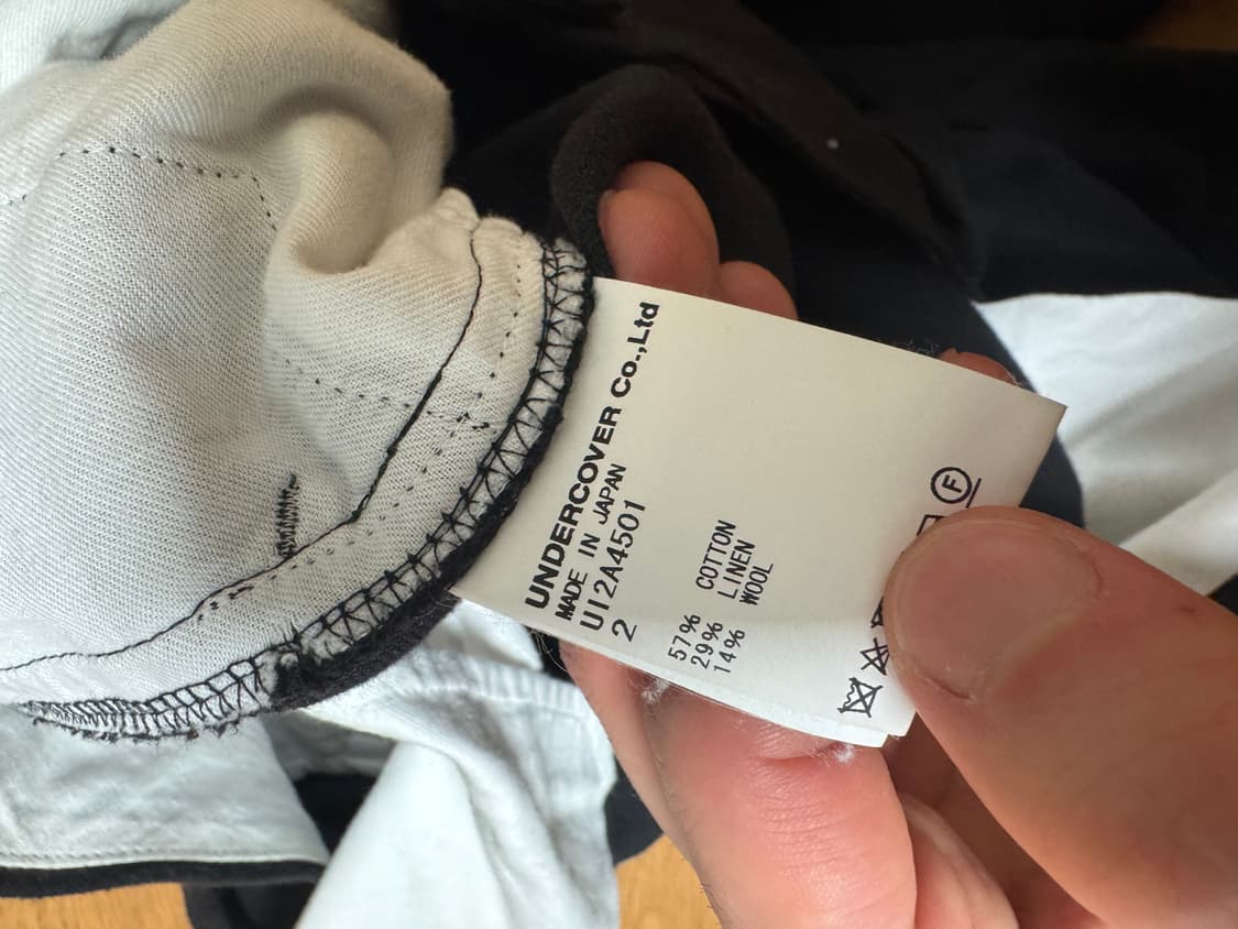 언더커버리즘 21aw 아티잔 린넨울 혼방 트라우저 팬츠 상품이미지7