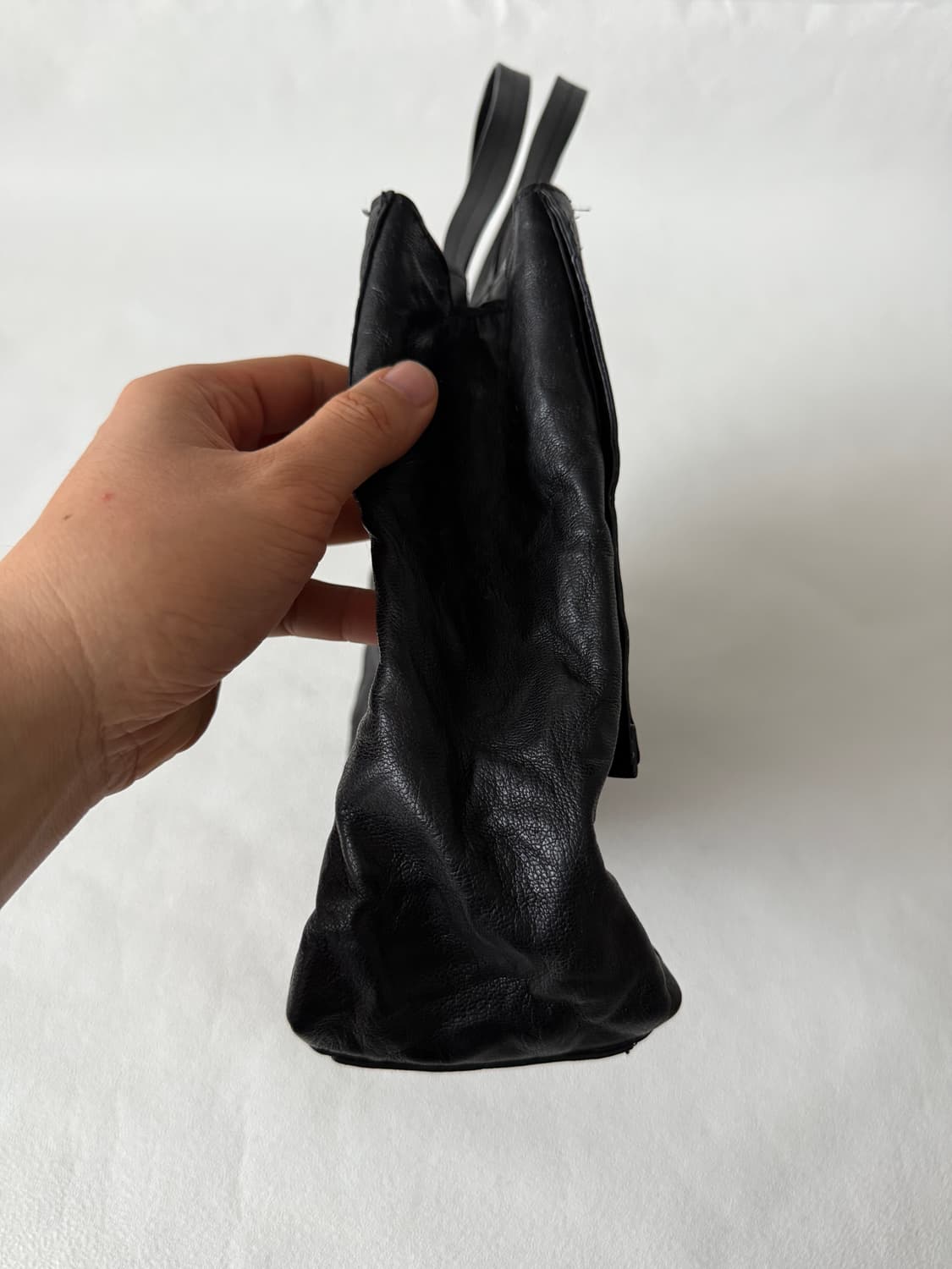 Pre owned 레더 토트백 상품이미지4