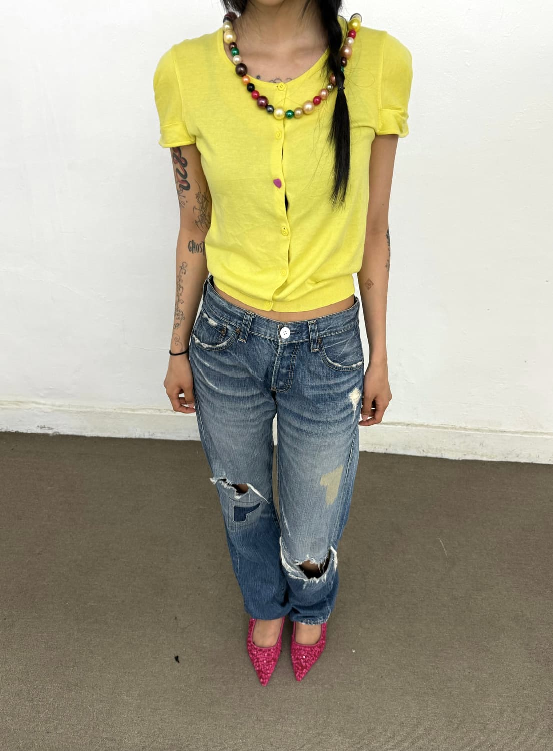 Paul smith yellow love short cardigan 상품이미지8