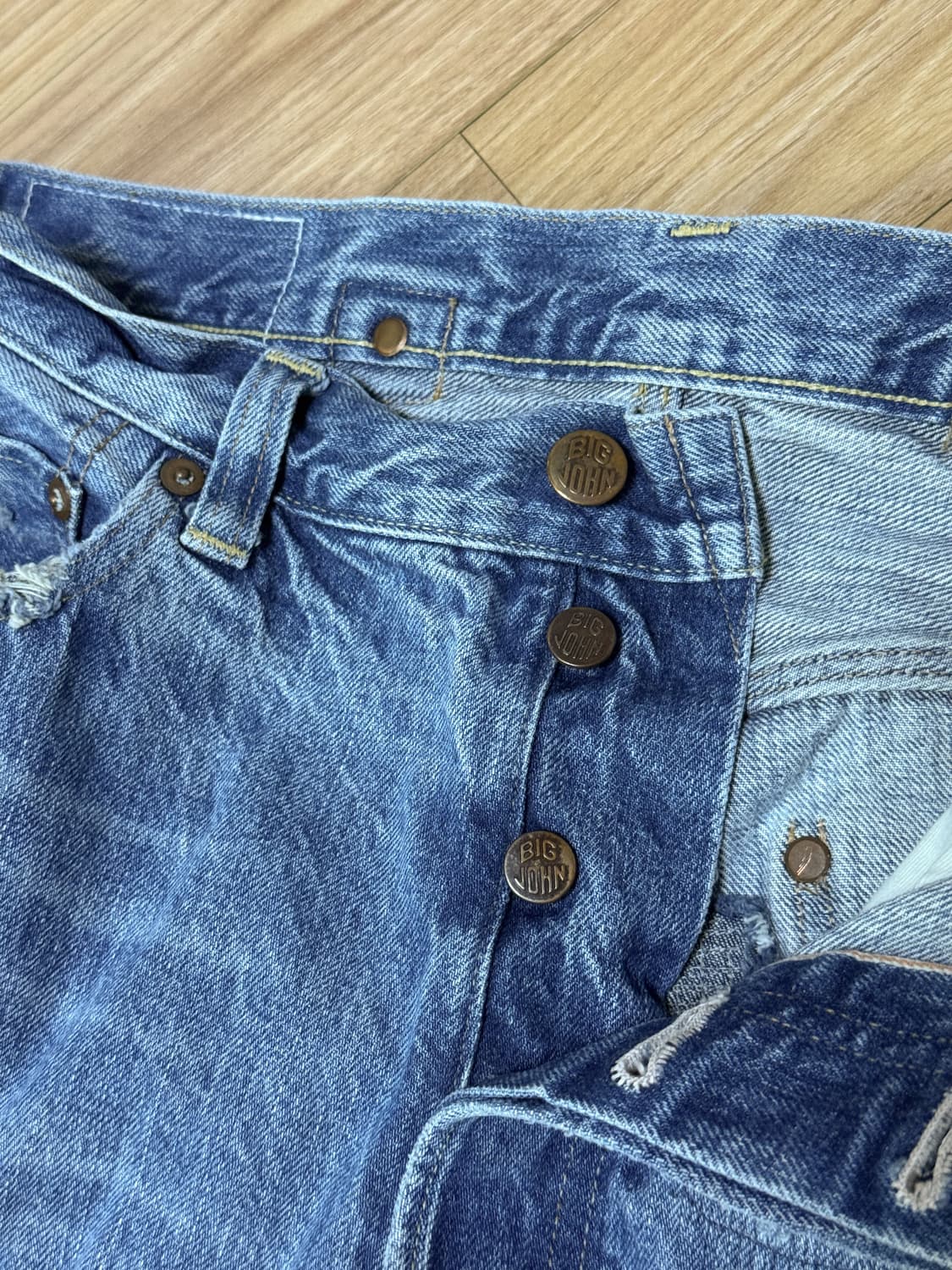 빅존 M103J 라보 한정판 리페어 데님 팬츠 상품이미지6