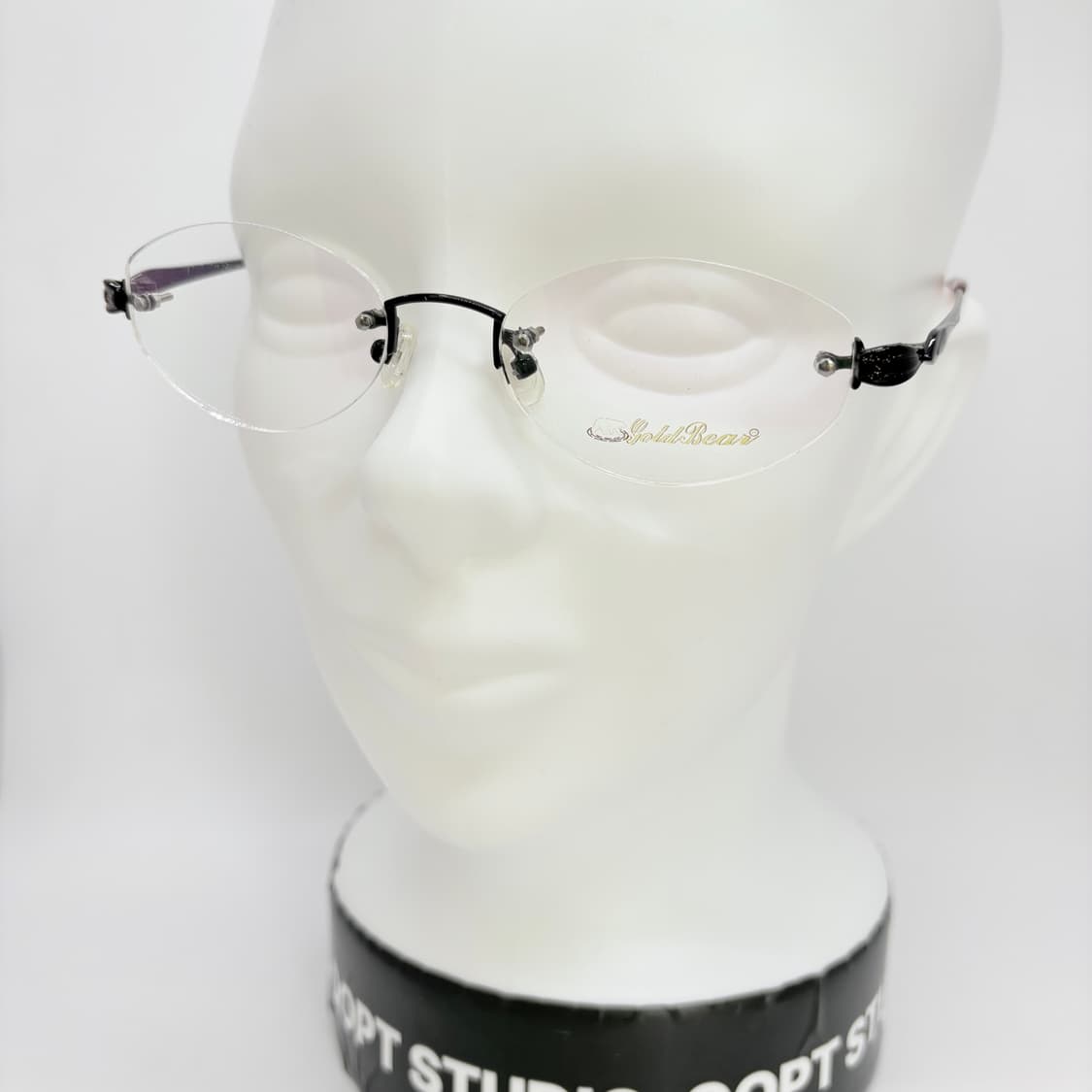 GOLD BEAR 블랙 오벌 무테 상품이미지6