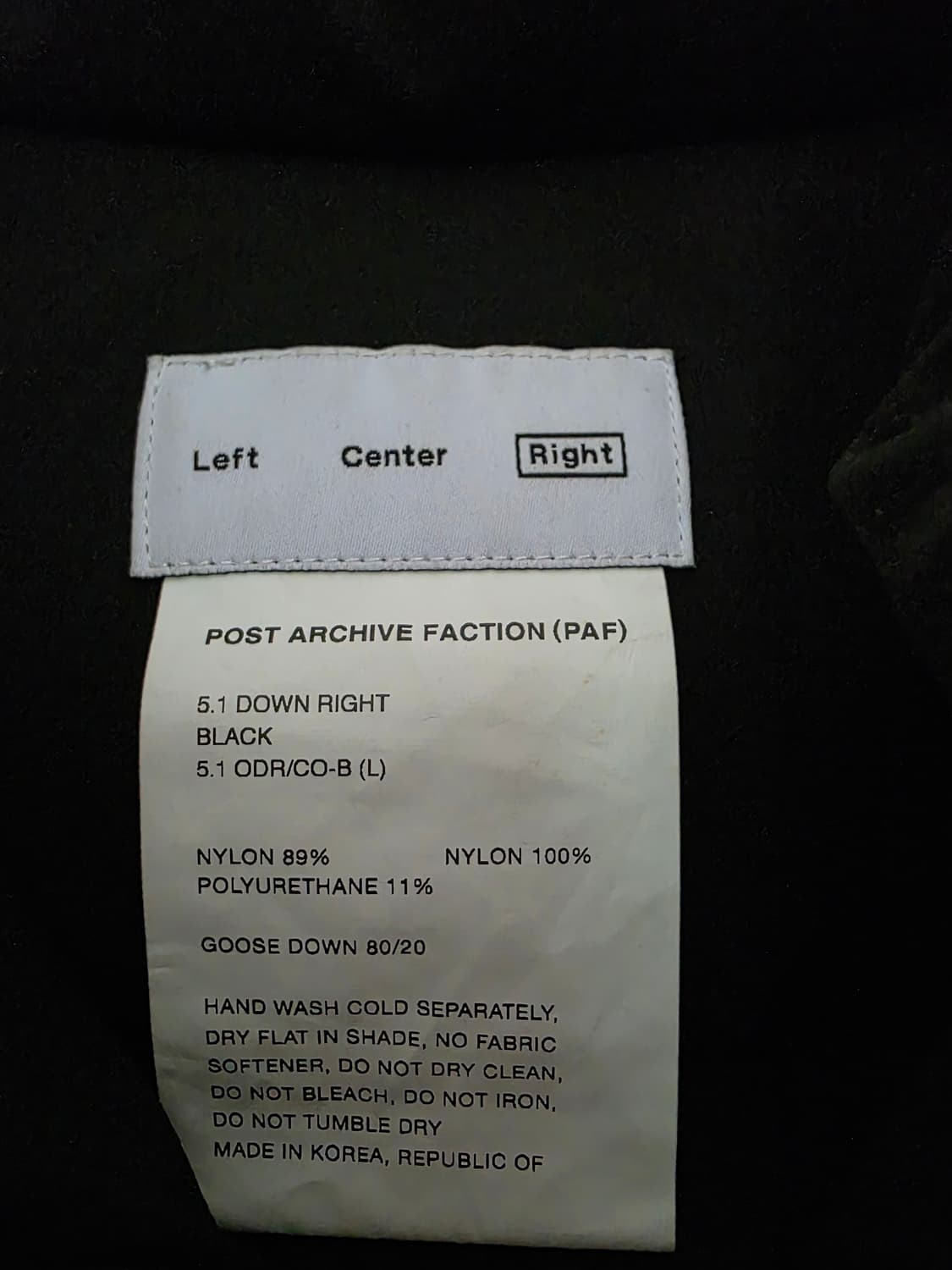Post Archive Faction 5.1 구스다운 parka 상품이미지4