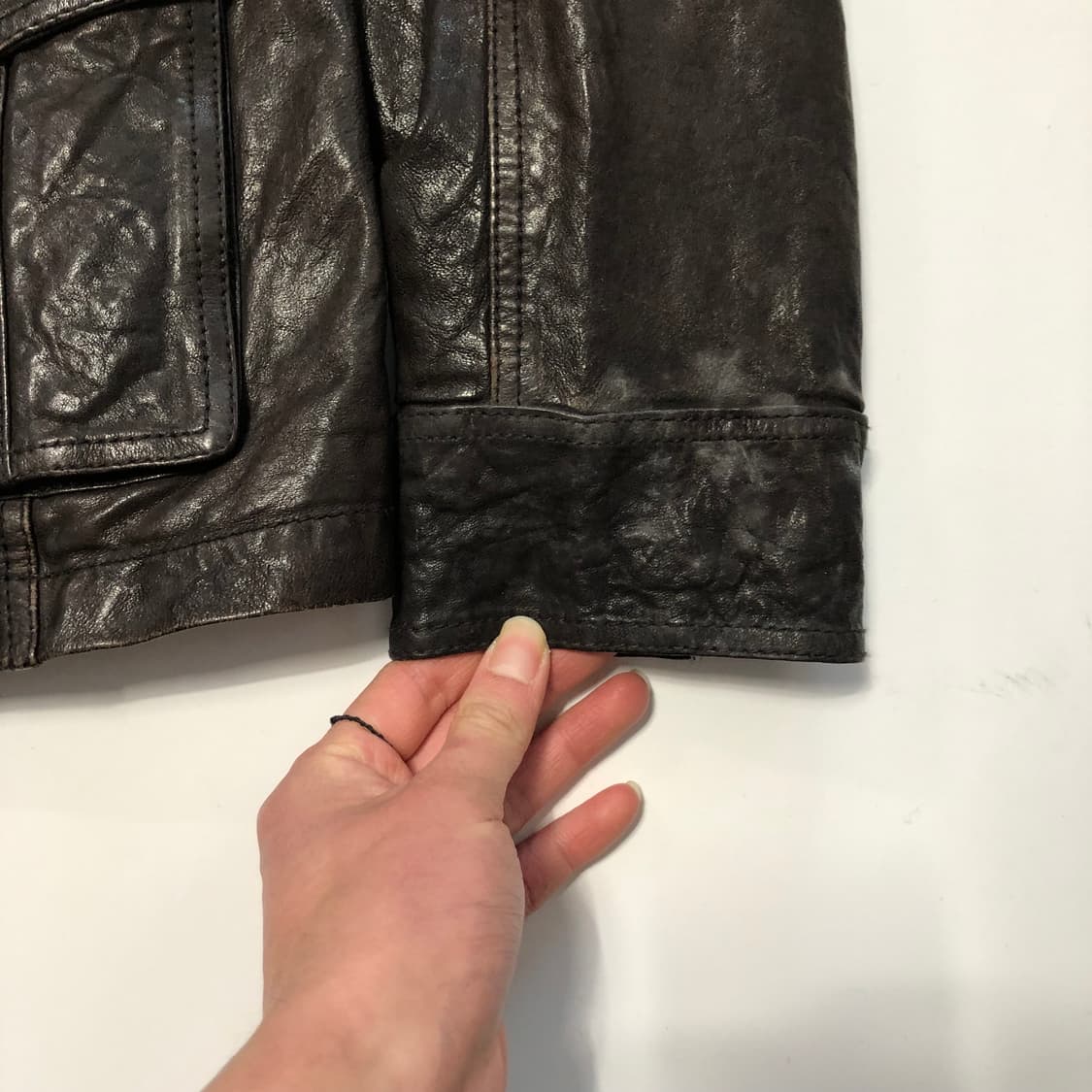 버커루 에디슬리먼맛 레더자켓 상품이미지5