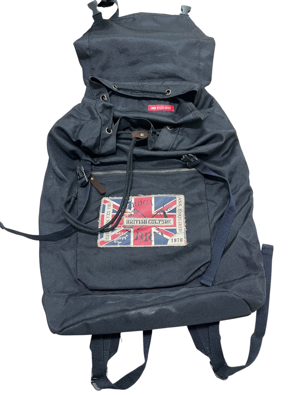 ASK ENQUIRED 브리티시 캔버스 백팩 상품이미지2