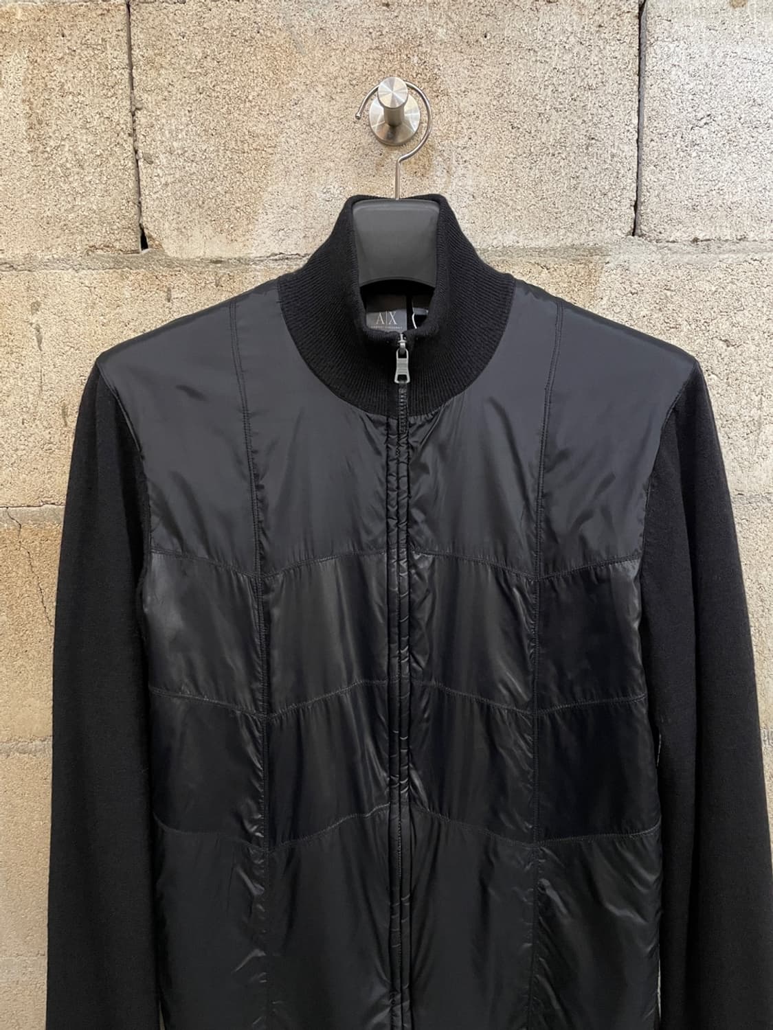 아르마니 익스체인지 나일론 믹스 니트집업  상품이미지2