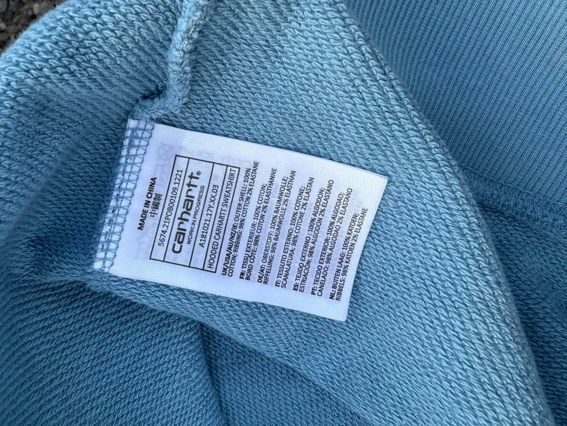 Carhartt 칼하트 윕 블루버드 후드티 상품이미지4