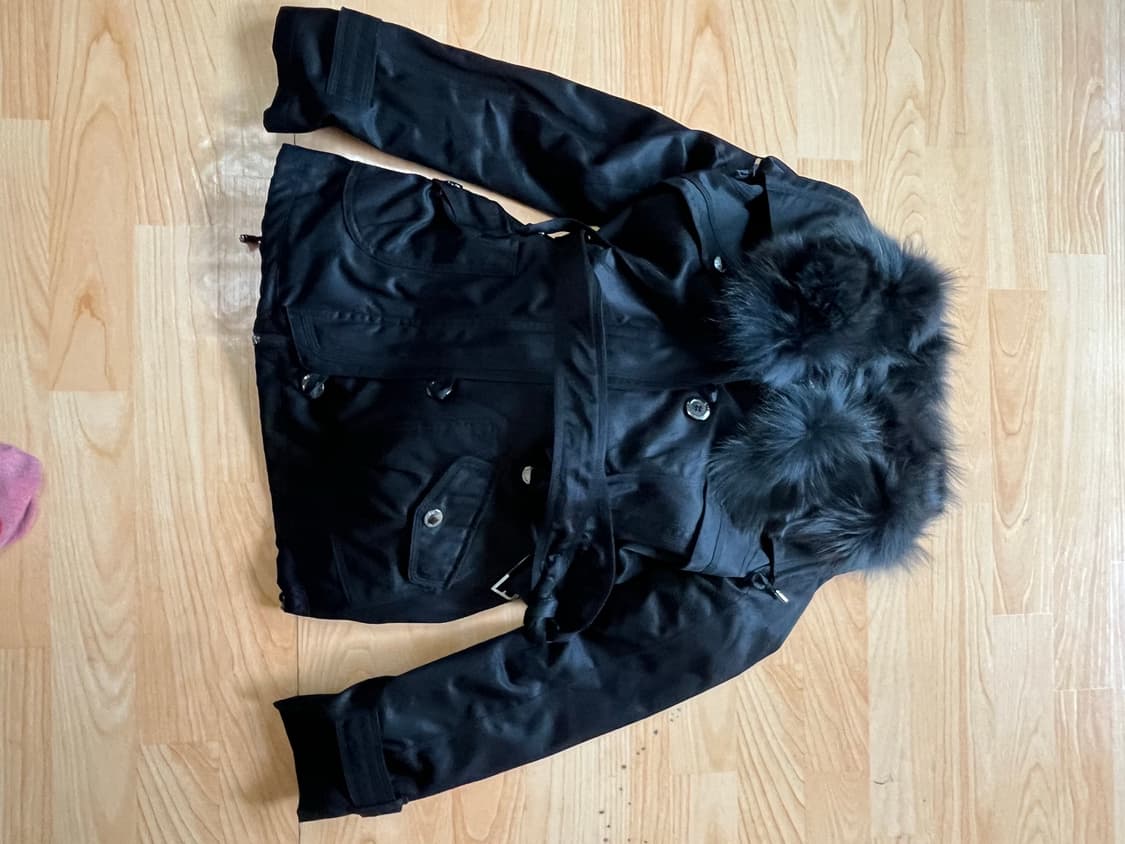 GGPX 블랙 퍼 패딩 S 상품이미지1