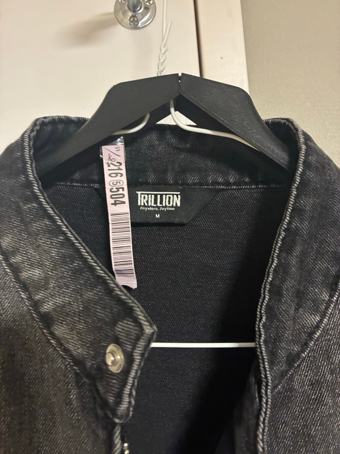 트릴리온 페이드 워싱 데님 바이커 자켓 M 상품이미지2