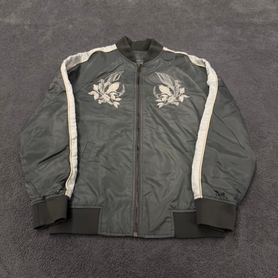 [정품/95] 크리스크리스티 올드스쿨 빈티지 플라워 자수 스카쟌 자켓 상품이미지3