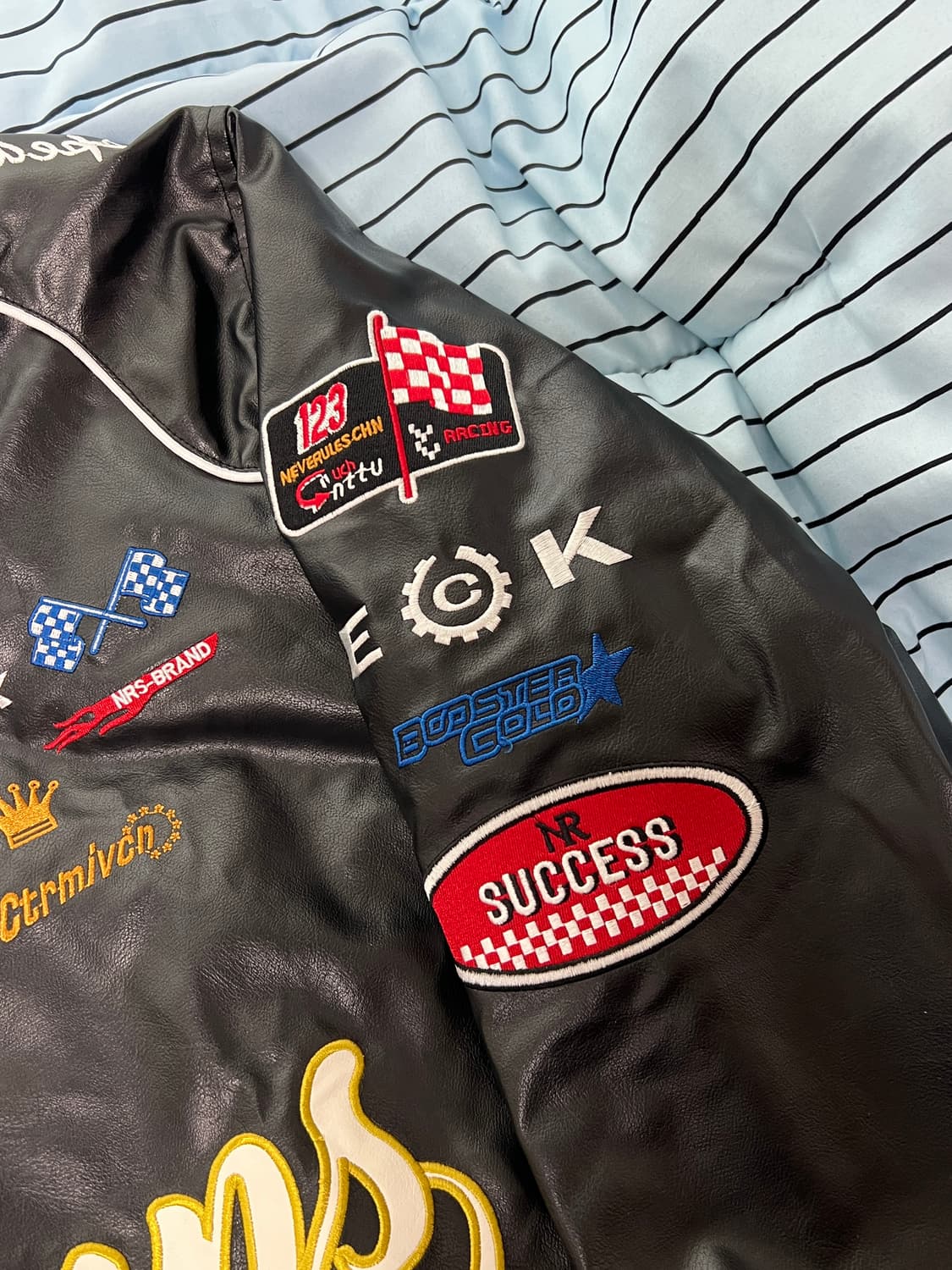 Aelfric Eden 레이싱 가죽 자켓 상품이미지3