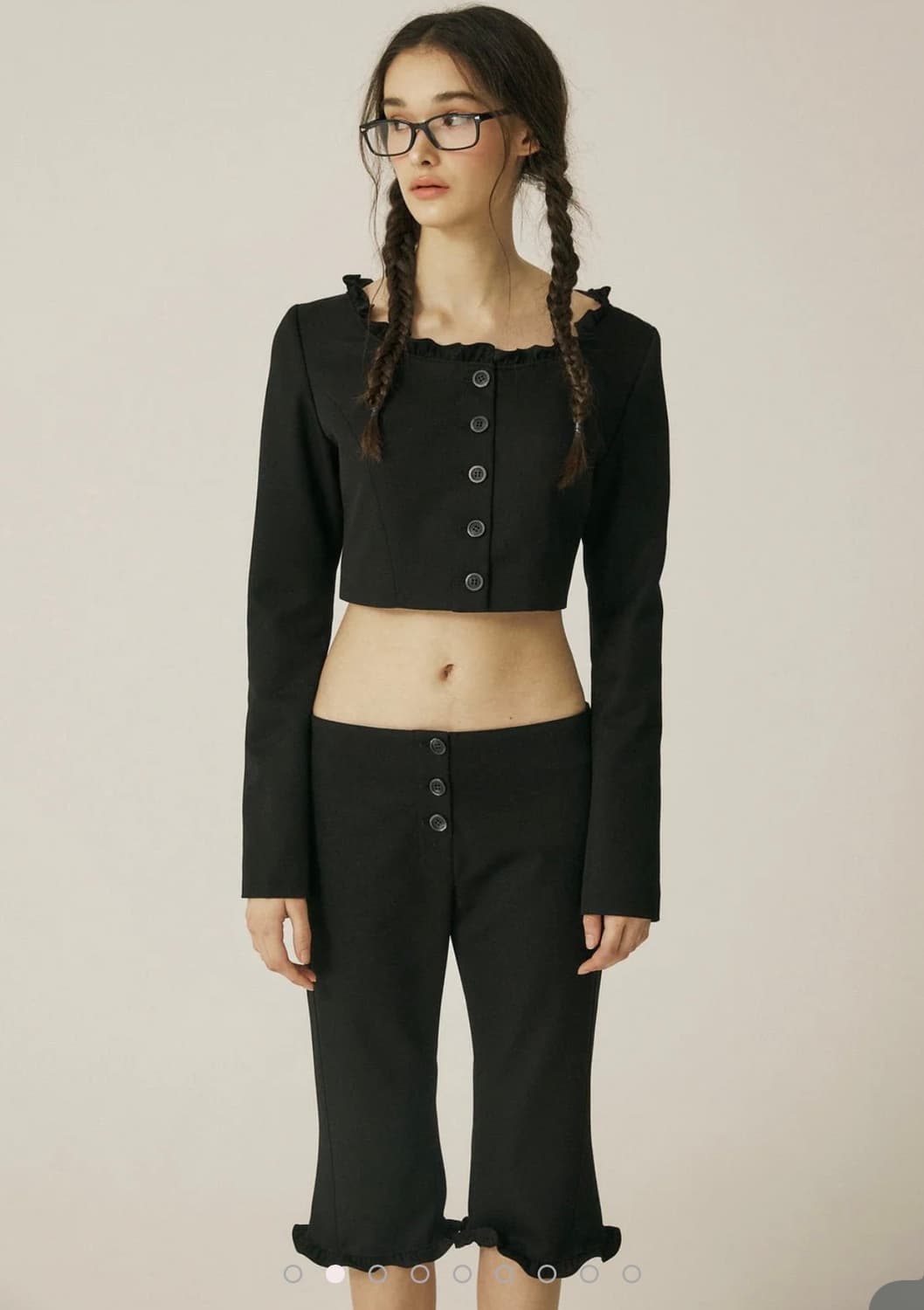 쓰리타임즈) Rachel Pants BK M 상품이미지2