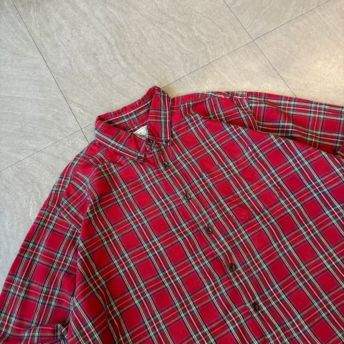 엘엘빈 플란넬 정품 L.L.bean 체크 셔츠 상품이미지2