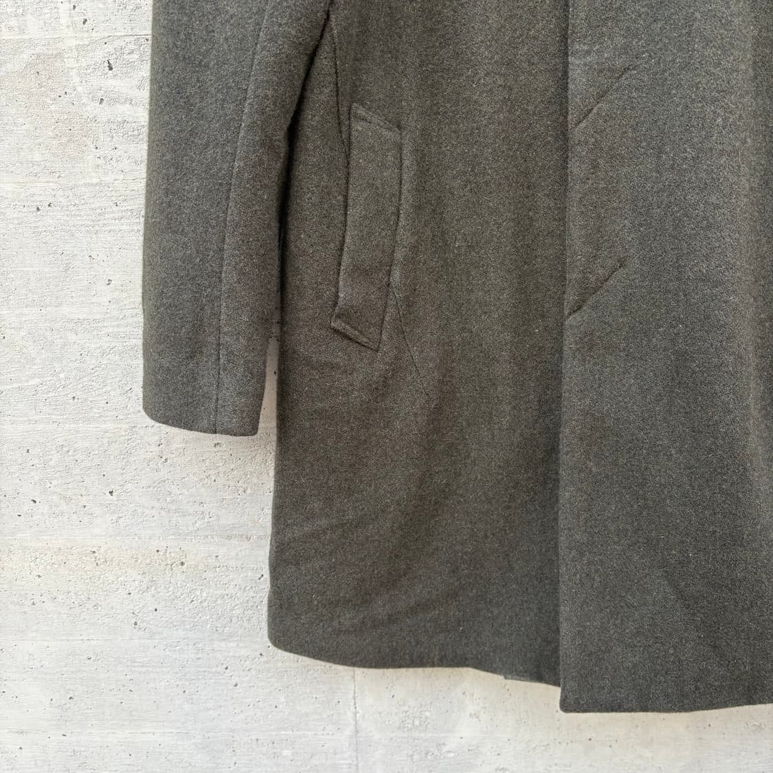 넘버나인 x 스튜디어스 비스포크 캐시미어 블렌드 모스그린 코트 상품이미지6