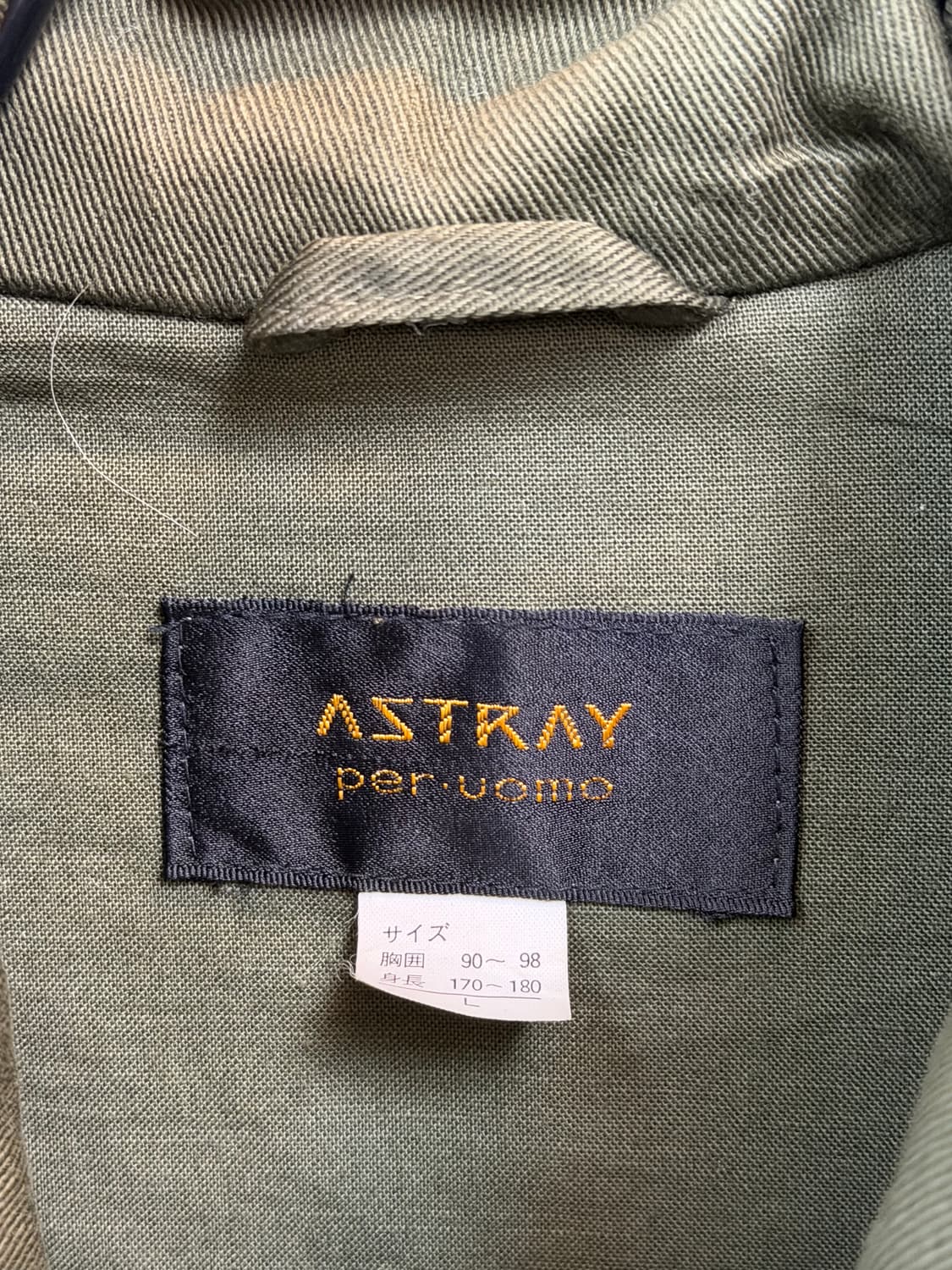 Astray 빈티지 모터사이클 봄버 자켓 L 상품이미지2