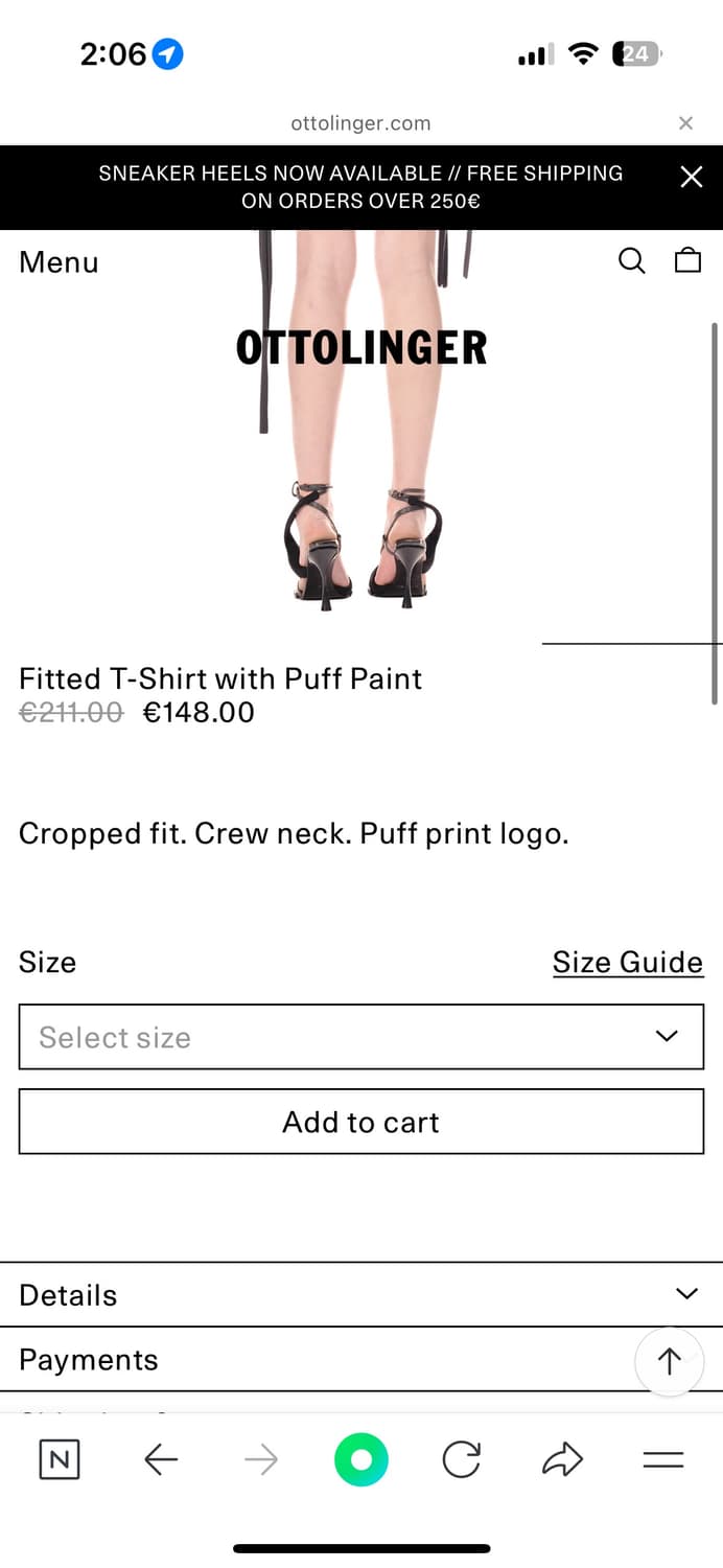 오토링거 puff short T 상품이미지7