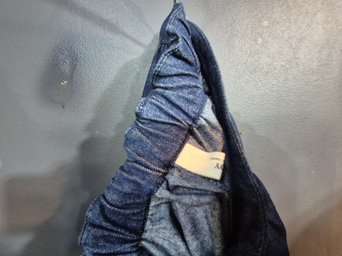 데님 롱 스커트 허리고무밴드 단면 36 77 88사이즈 상품이미지8